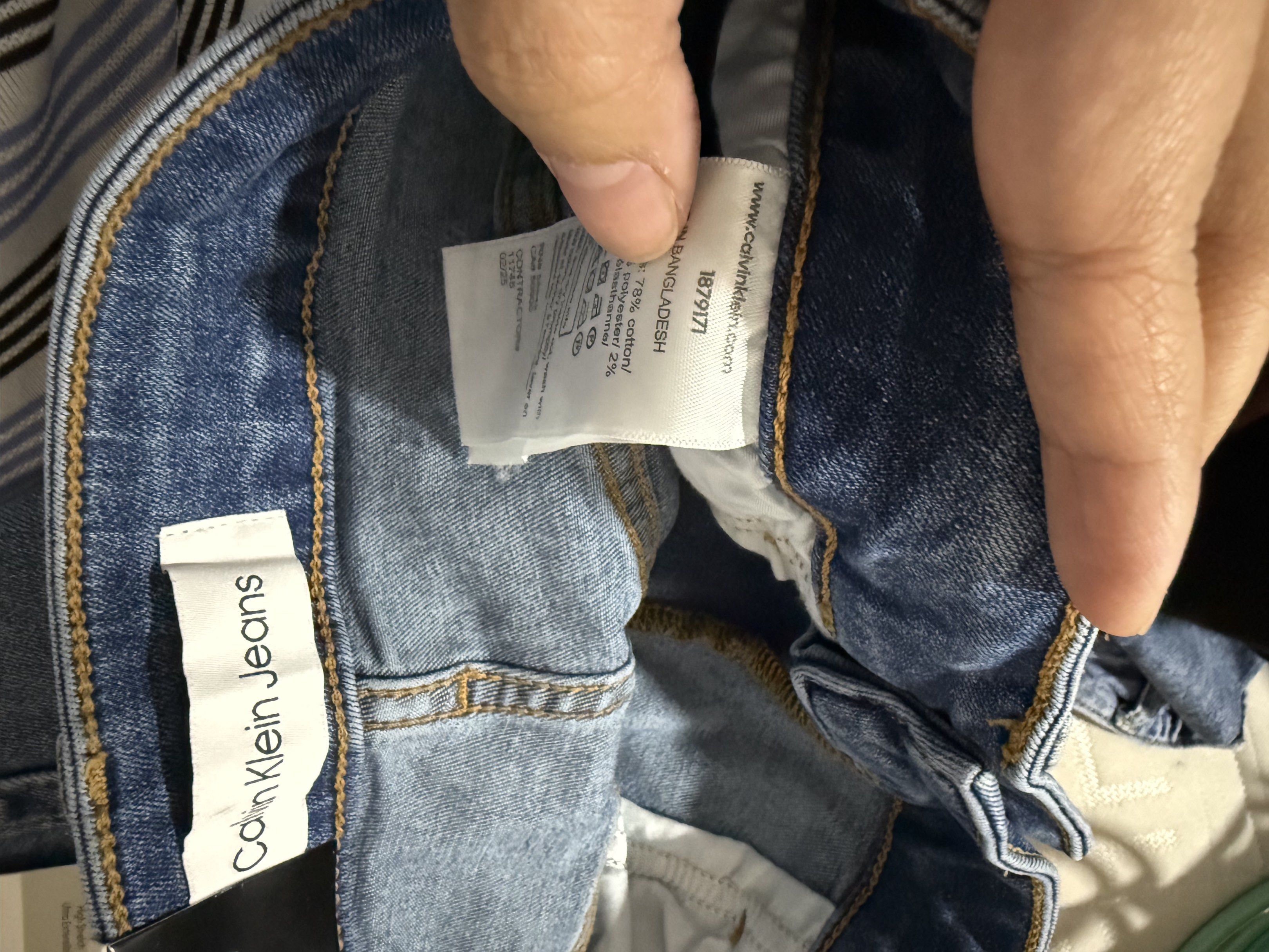 Calvin Klein High Rise Straight Jeans (Category: Jeans) located in Manila. Submitted by luckysntg (Listing ID 1419027524, Image 3). Description: - Authentic Calvin Klein Jeans - Brand new - High Rise Straight style - Size 30 - 27" inseam - Made in Bangladesh - Stretchy Denim material.
