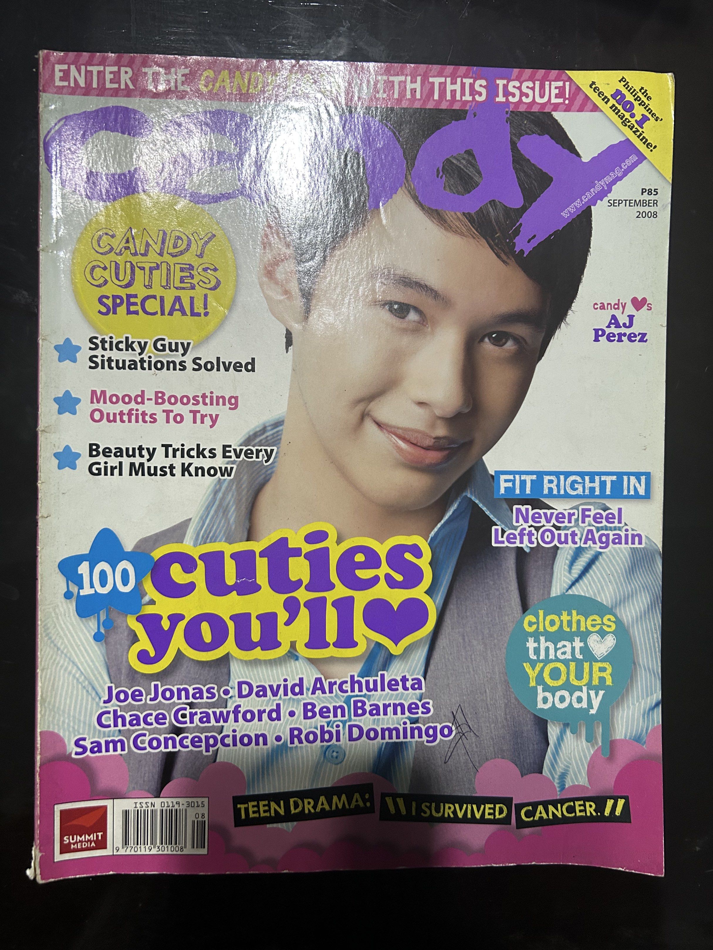 Candy Magazine AJ Perez Cover (Category: Magazines) located in Quezon City. Submitted by brutus1020 (Listing ID 1419176529, Image 1). Description: .