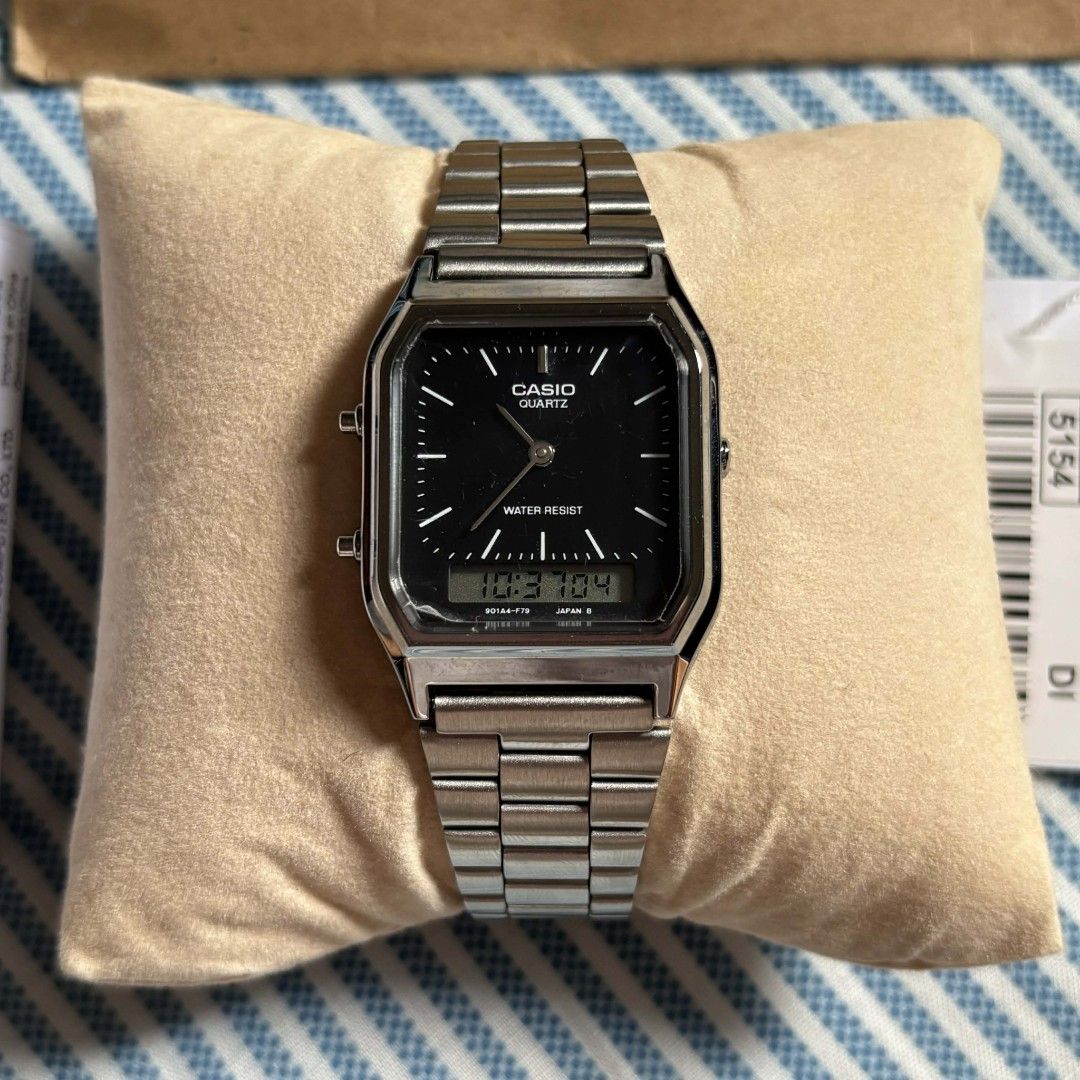 Casio vintage AQ230 Black Dial (Category: Women's Watches) located in Pasay City. Submitted by lychee_ph (Listing ID 1419078406, Image 1). Description: COD, COP, SAME DAY DELIVERY.
