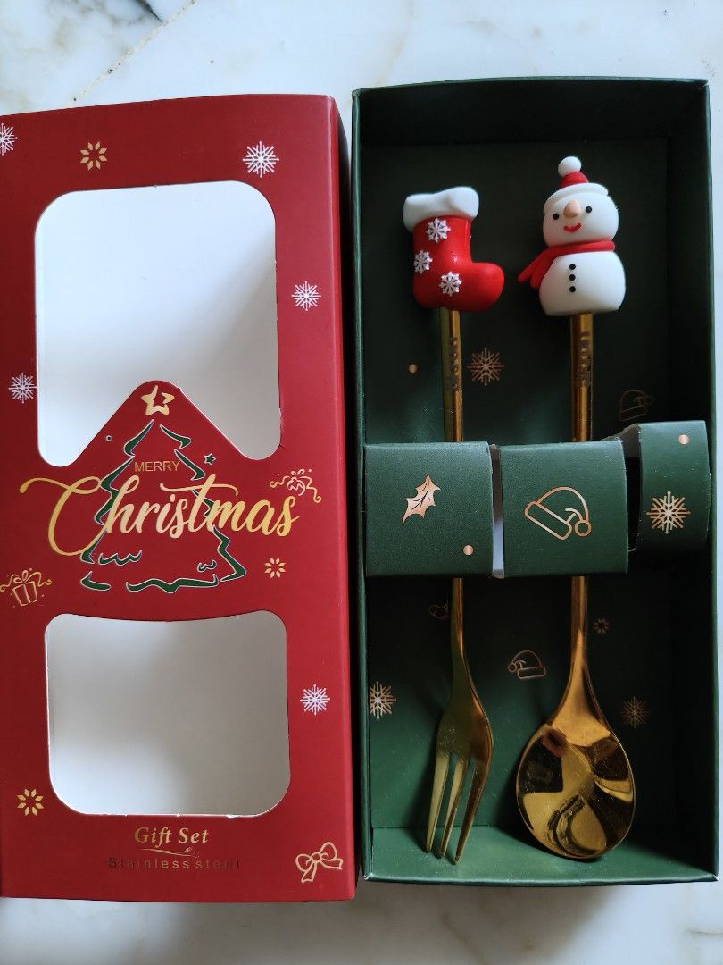 Christmas Gift Set - Spoon and Fork