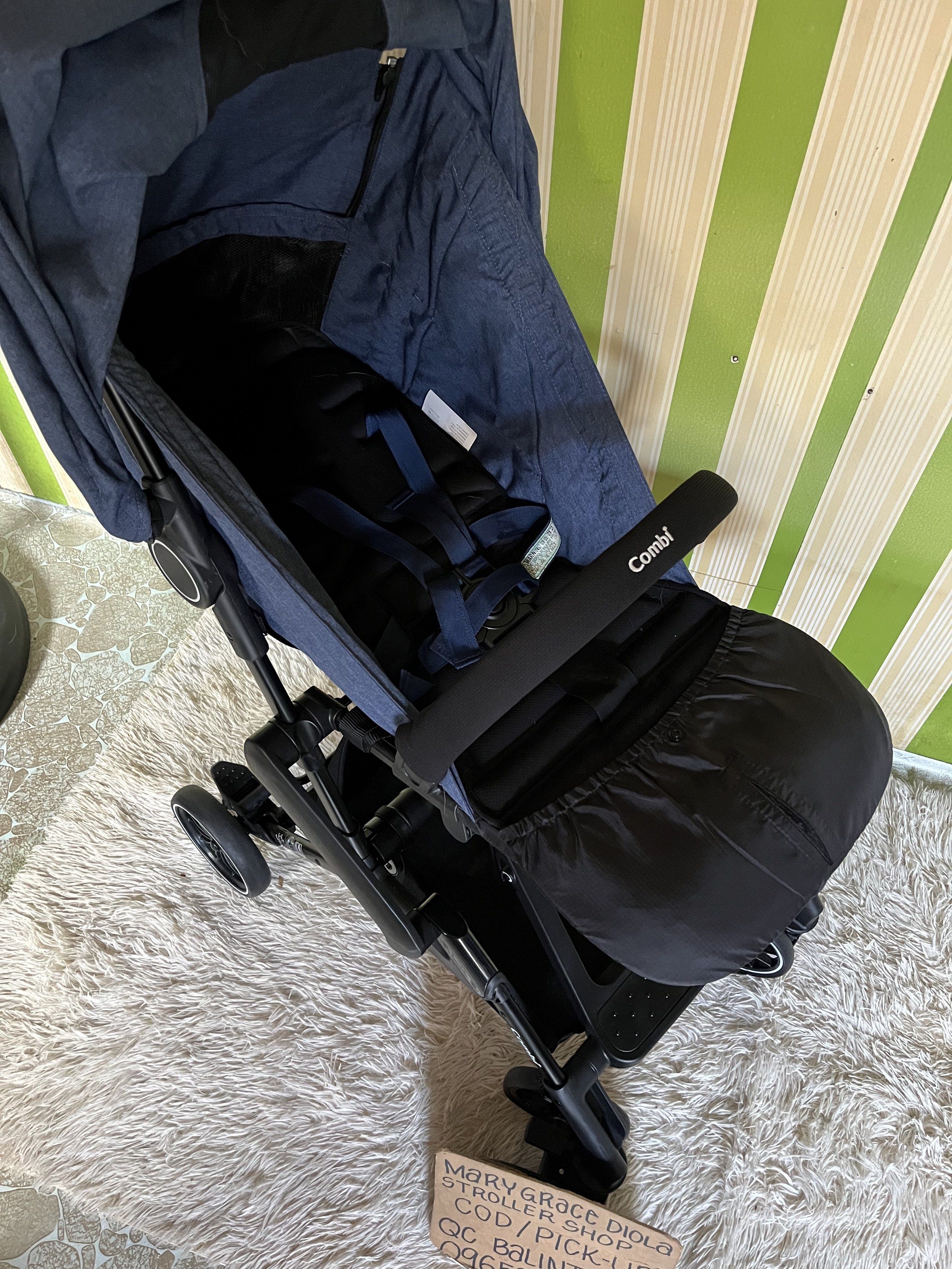 Combi compact fold stroller travel approved (Category: Strollers) located in Manila. Submitted by gracediola_18 (Listing ID 1419155637, Image 2). Description: cod or pick up qc balintawak .