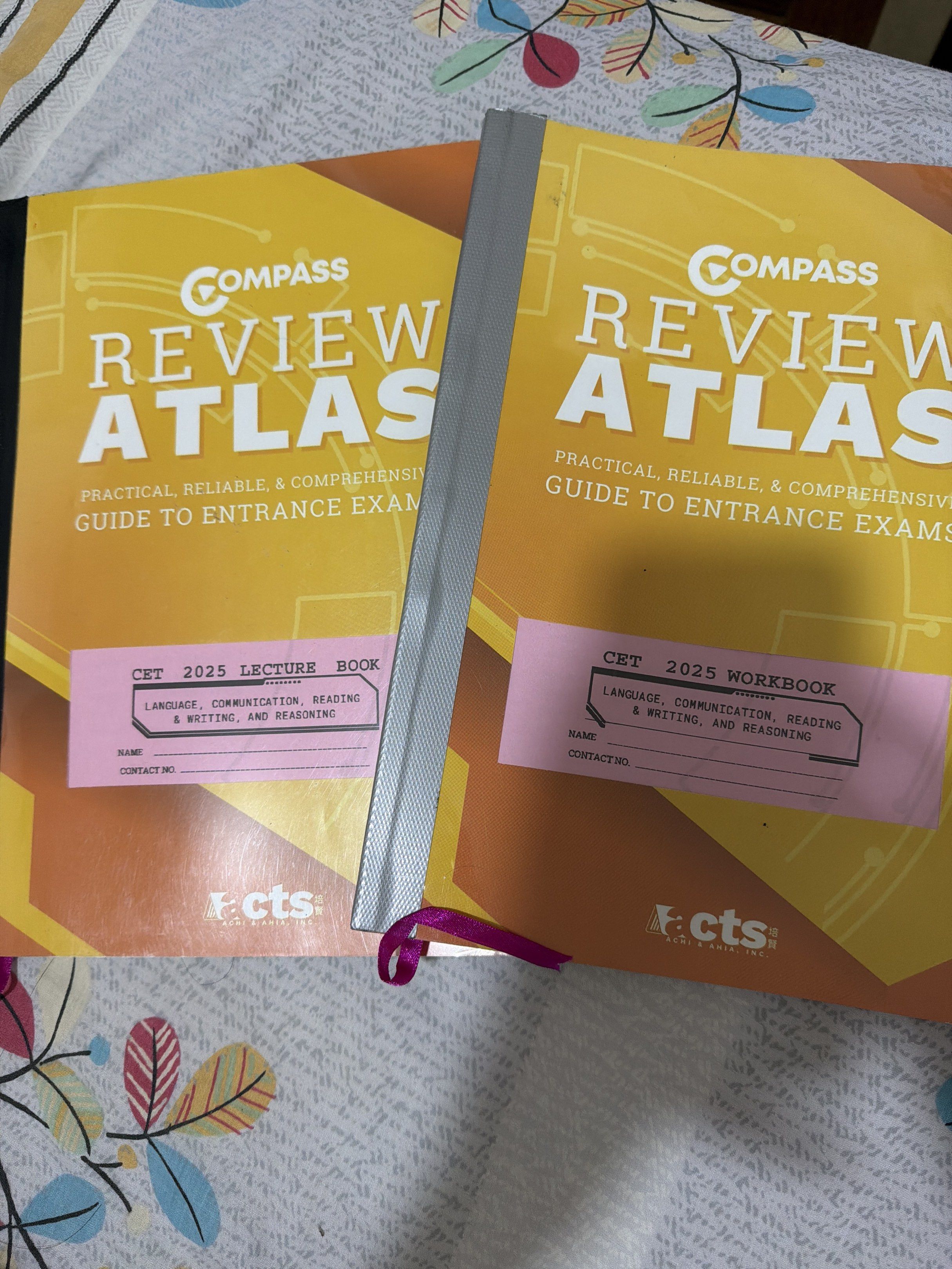 Compass Review Atlas CET 2025 LANGUAGE (Category: Textbooks) located in Del Monte. Submitted by nixapparel (Listing ID 1419079583, Image 1). Description: - Compass Review Atlas books for CET 2025 - Includes both lecture and workbook - Covers language, communication, reading, writing, and reasoning - Practical and reliable exam guides - used books but is still usable - CETS 2025 - questions in books show up in entrance exams .