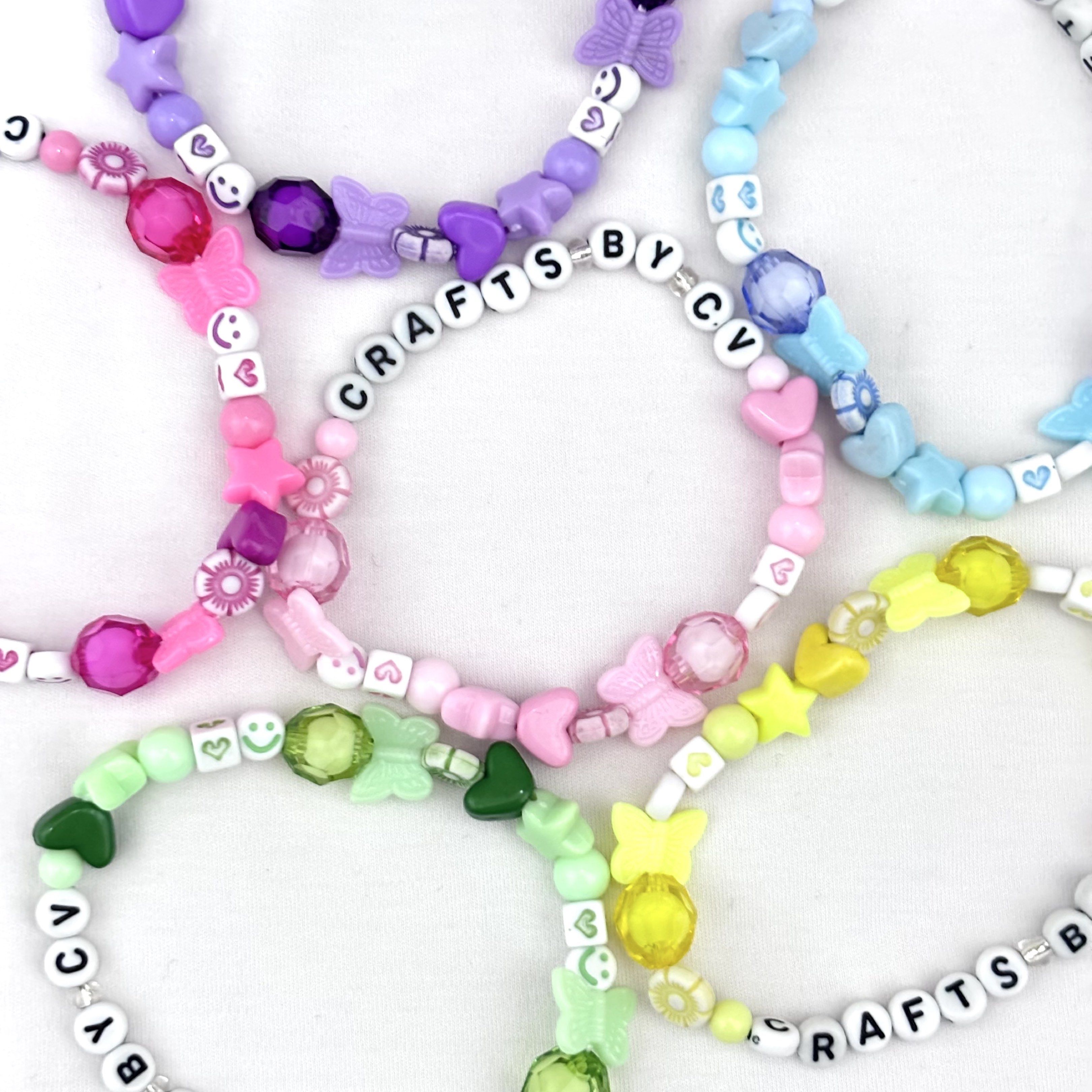 Customized Friendship Bracelets Bead Bracelet (Category: Bracelets) located in Pasig City. Submitted by issa_declutter (Listing ID 1419022850, Image 2). Description: prize: ₱30 for 1 to 6 letters ₱35 for 7 to 10 letters *max of 10 letters only How to order: - DM your preferred color and name - for orders 10 and above, 50% downpayment is required - Once color and name for your bracelets has been confirmed, we will immediately start production of b
