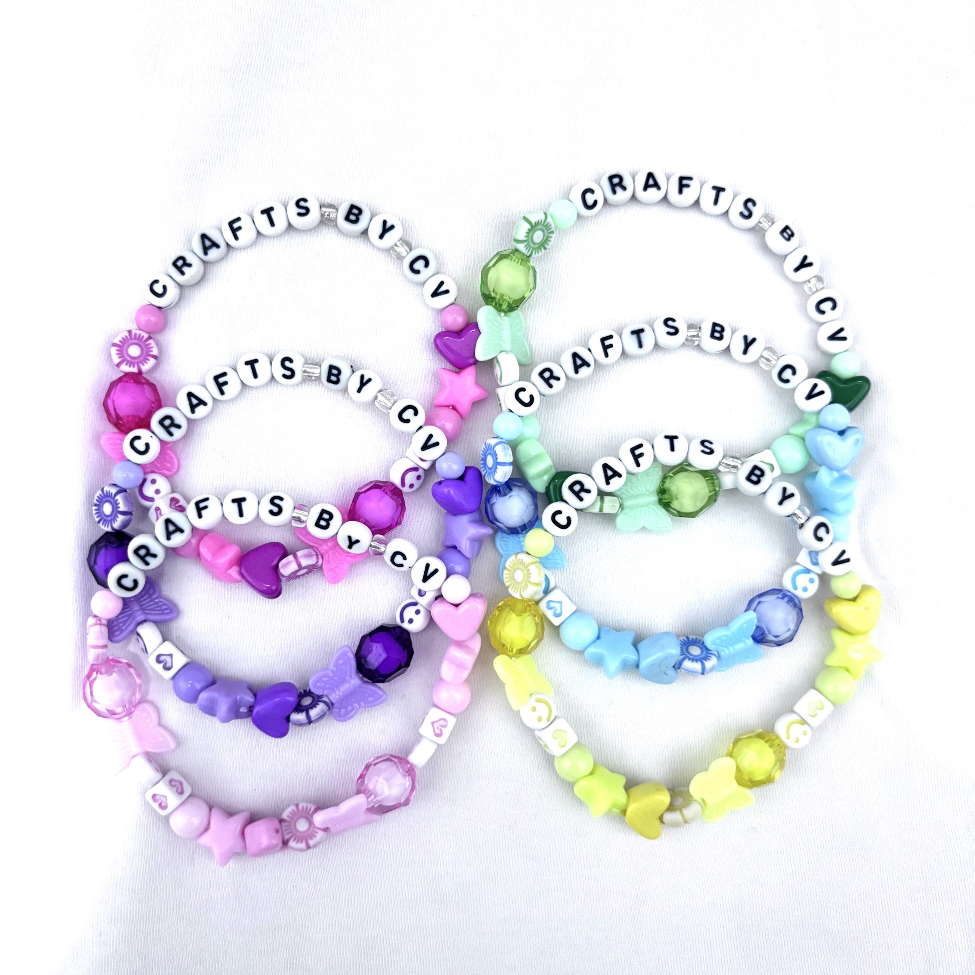 Customized Friendship Bracelets Bead Bracelet (Category: Bracelets) located in Pasig City. Submitted by issa_declutter (Listing ID 1419022850, Image 1). Description: prize: ₱30 for 1 to 6 letters ₱35 for 7 to 10 letters *max of 10 letters only How to order: - DM your preferred color and name - for orders 10 and above, 50% downpayment is required - Once color and name for your bracelets has been confirmed, we will immediately start production of b