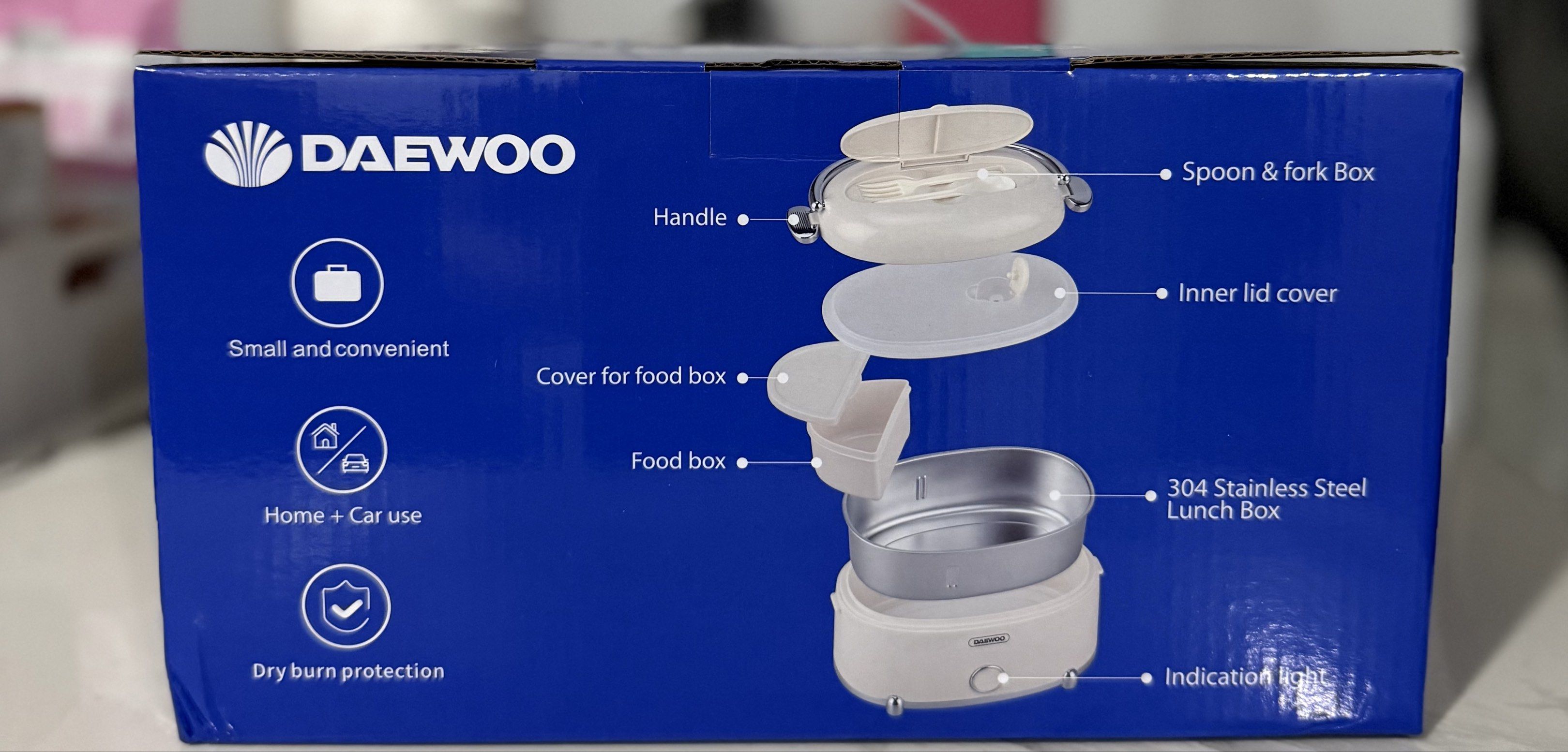 Daewoo 1.2L Portable Electric Lunch Box (Category: Food Organization & Storage) located in Bacoor. Submitted by cielo1985 (Listing ID 1419032110, Image 2). Description: Location:bacoor/las pinas.