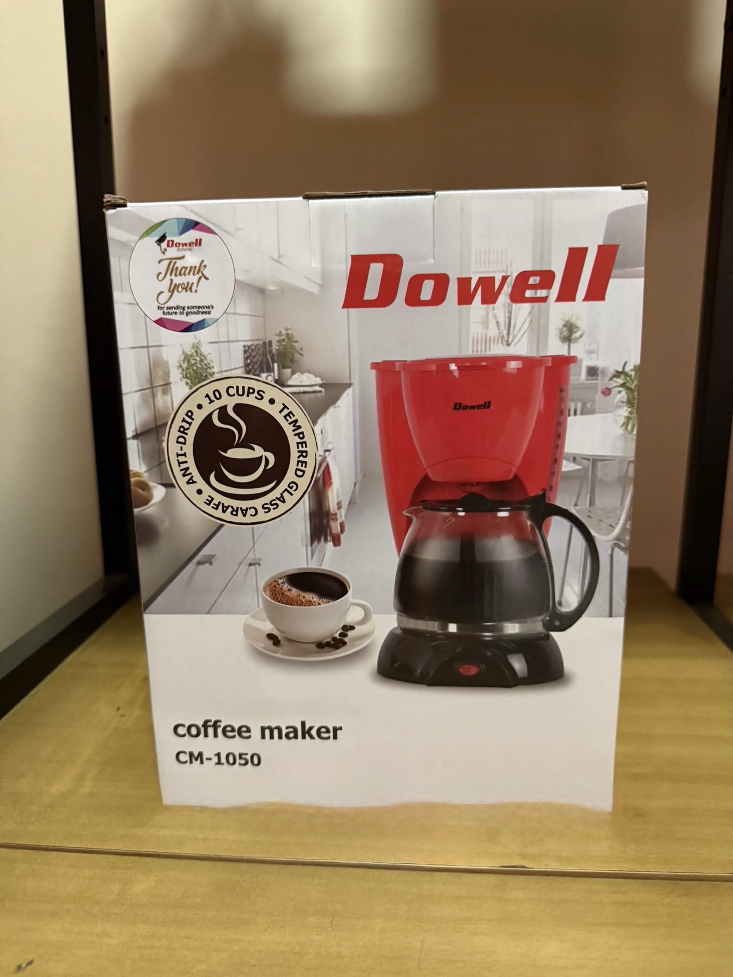 Dowell Coffee Maker CM-1050 (Category: Coffee Machines & Makers) located in Imus. Submitted by silentfire-353921 (Listing ID 1419064259, Image 1). Description: - Dowell CM-1050 Coffee Maker - 10-cup capacity - Anti-drip function - Tempered glass carafe.