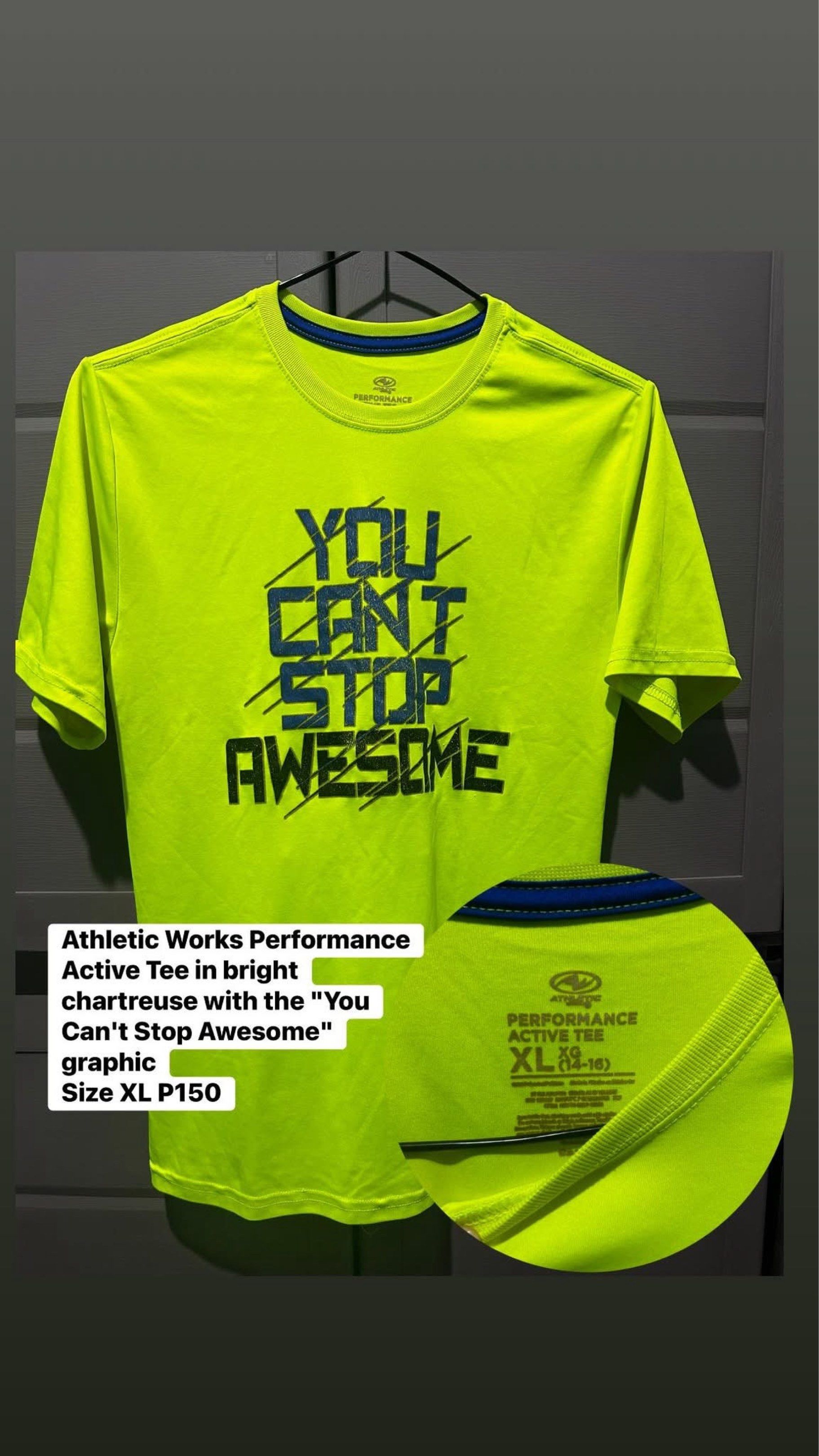 Dri Ft Athletic Works Boys' Performance Tee XL (Category: Tshirts & Polo Shirts ) located in Manila. Submitted by corryyy (Listing ID 1419119130, Image 3). Description: Dri fit tshirts for boys 150 each 400 for 3.