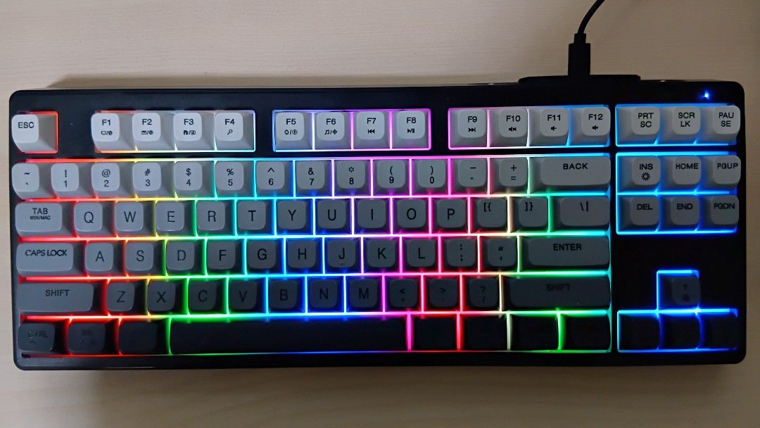 Firewolf Gaming Keyboard 87 Keys (Category: Computer Keyboard) located in Pasig City. Submitted by reesespcs (Listing ID 1419092237, Image 1). Description: NOTE: Keyboard doesn't make clicky noises, very quiet :( MOP: Gcash MOD: Lalamove Buyers shoulder shipping fee!.