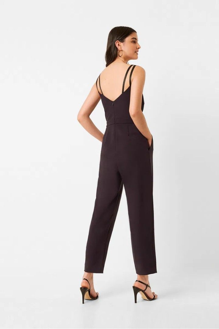 French Connection Strappy Jumpsuit (Category: Jumpsuits) located in Dagupan City. Submitted by declutteredbyaj (Listing ID 1419124924, Image 2). Description: B: 32 | W: 26-27 | Full Length: 54 ‼️no ww‼️ Color: Midnight blue - Not adjustable straps - Straight-leg pants - Includes pockets - Perfect for nights out and special events j&t 📍dagupan city, pangasinan 📌 payment first policy 📌mode of payment: maribank 📌 strictly no return, no exchange.