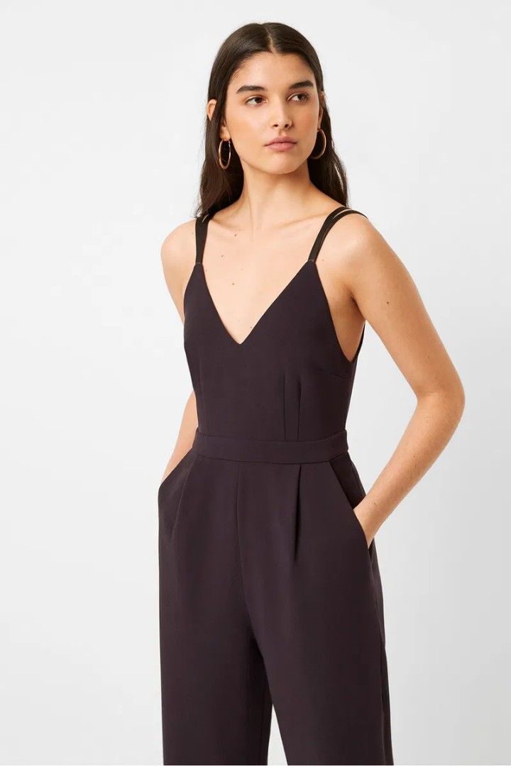 French Connection Strappy Jumpsuit (Category: Jumpsuits) located in Dagupan City. Submitted by declutteredbyaj (Listing ID 1419124924, Image 3). Description: B: 32 | W: 26-27 | Full Length: 54 ‼️no ww‼️ Color: Midnight blue - Not adjustable straps - Straight-leg pants - Includes pockets - Perfect for nights out and special events j&t 📍dagupan city, pangasinan 📌 payment first policy 📌mode of payment: maribank 📌 strictly no return, no exchange.