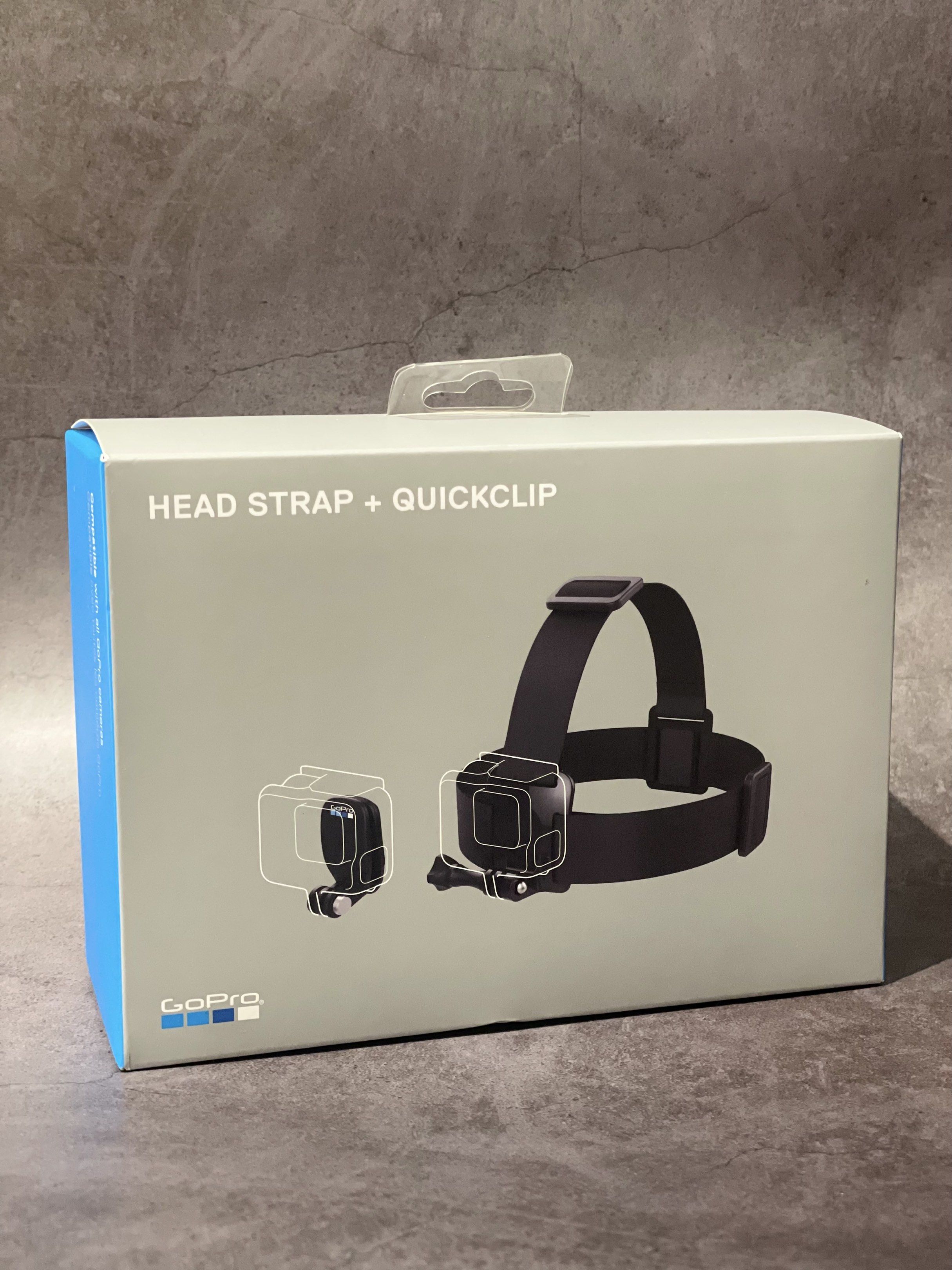 GoPro Head Strap + QuickClip (Category: Camera Bags & Carriers) located in Las Pinas. Submitted by thingsandtrinkles (Listing ID 1419019315, Image 1). Description: Nail the perfect POV shot. Get super immersive footage from your point of view. Includes a Head Strap (Action Camera Head Mount) and a QuickClip for a variety of head-mounting options. Fully adjustable to fit all sizes, the Head Strap can be strapped to a helmet or directly on your hea