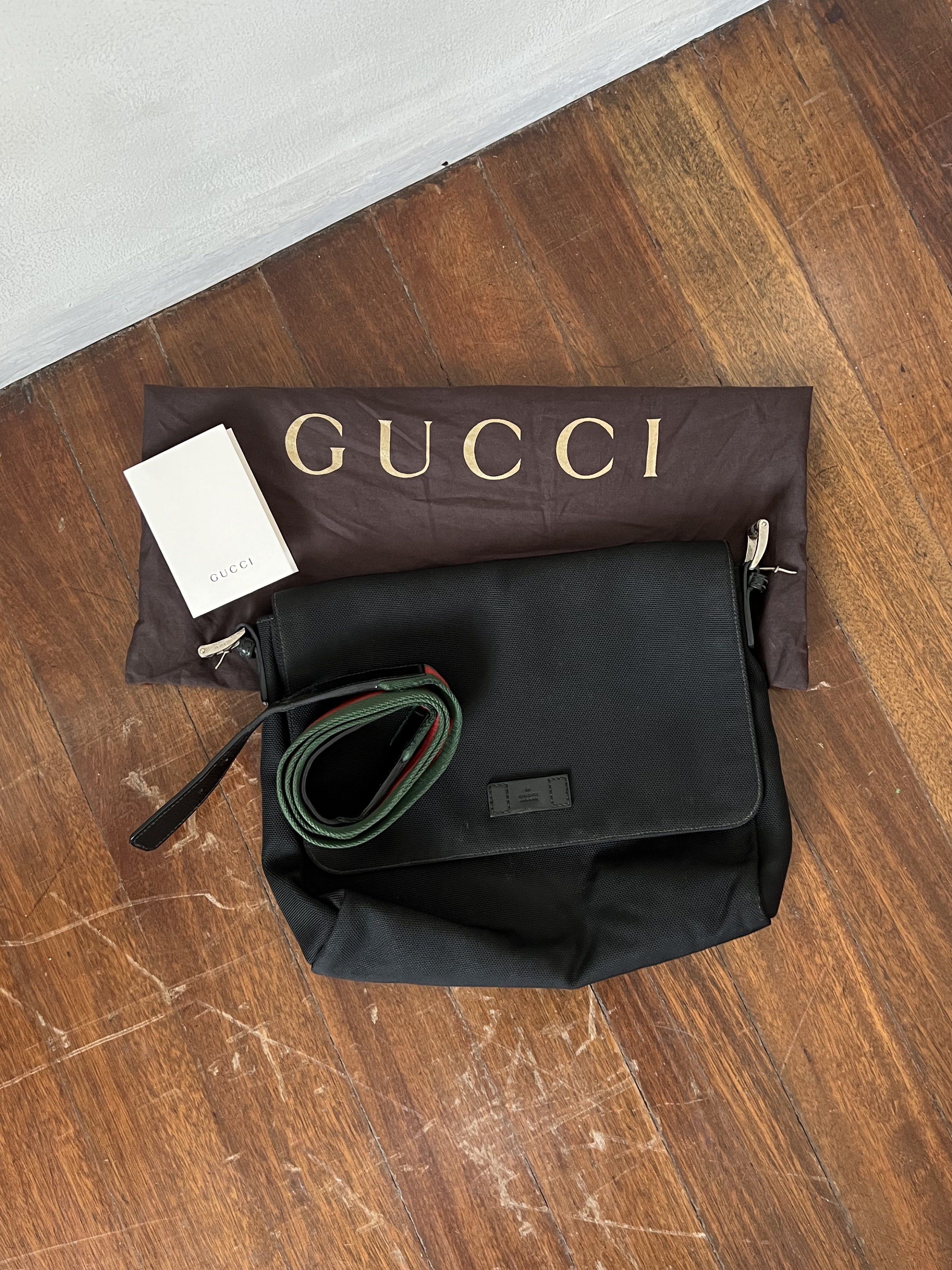 Gucci Canvas Messenger Bag (Category: Sling Bags) located in Quezon City. Submitted by kdiv_ (Listing ID 1419037100, Image 1). Description: Personal preloved |Guaranteed Authentic Bought in Amsterdam Medium in Black Canvas Inclusions: Strap, Receipt, Tag price and Dust Bag ***Only needs cleaning RFS: Decluttering, no longer being used MOP: BDO/GCash Shipping fee to be shouldered by the buyer.