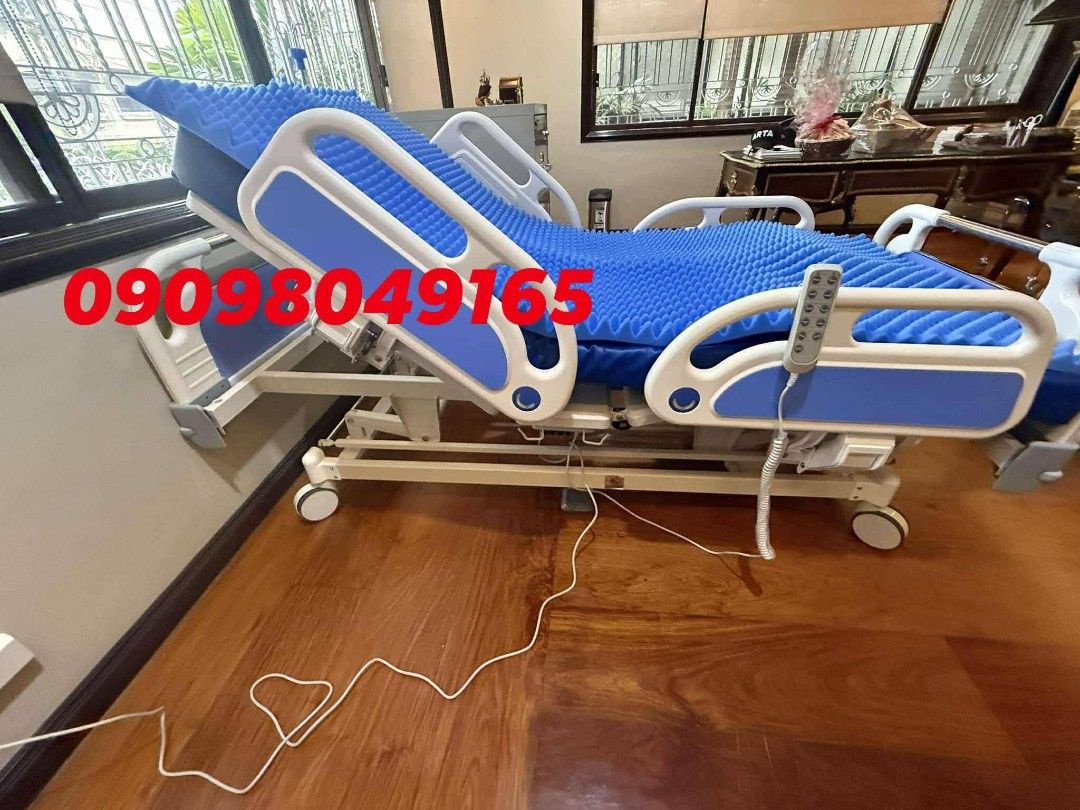 Hospital bed electric (Category: Medical Supplies & Tools) located in Quezon City. Submitted by judaimedonlineshop23 (Listing ID 1419061377, Image 2). Description: electric bed five function brandnew onhand same day delivery nationwide.