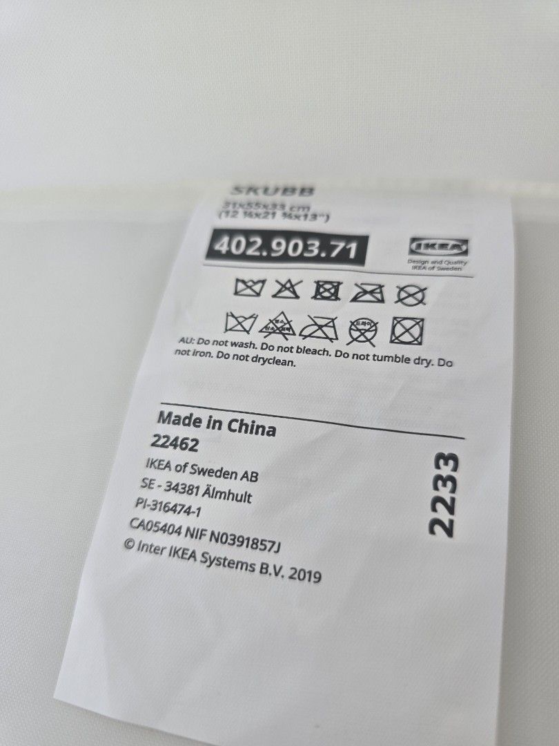 IKEA SKUBB Storage Box - White446624839815014403