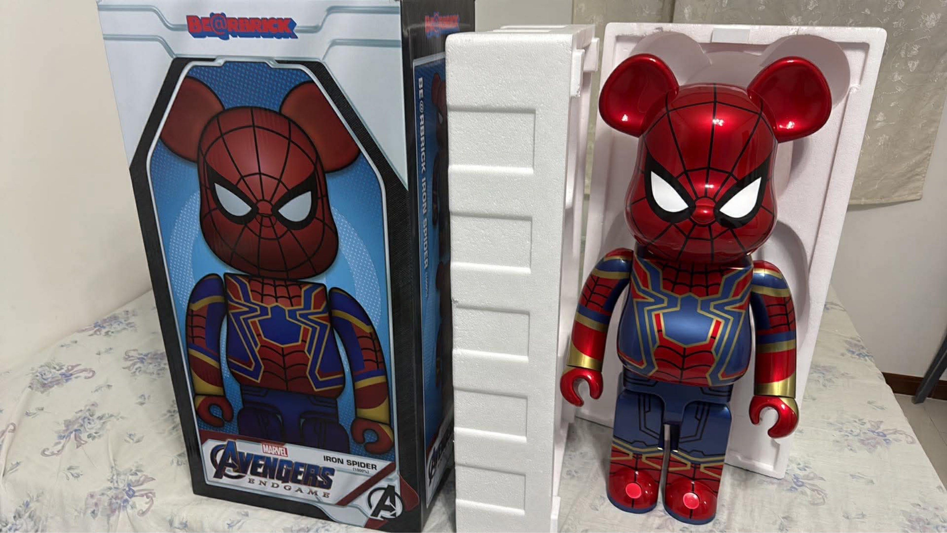 Iron Spider-Man Avengers 1000% Bear Bricks (Category: Figurines & Statues) located in Paranaque City. Submitted by spideydream (Listing ID 1419037980, Image 2). Description: Great additions to your awesome collections! Mint condition (9.5/10). Bearbricks were displayed only inside the acrylic case after taking out of the box. Complete with original box Price is slightly negotiable..