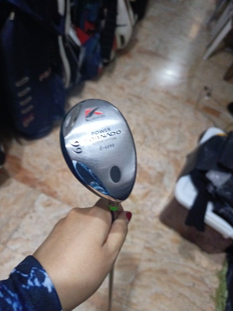 Kasco Power Tornado Golf Club (Category: Golf) located in Manila. Submitted by yeonmei5614747 (Listing ID 1418983136, Image 1). Description: - Kasco Power Tornado ut golf club - Black shaft with white and silver text - Right Handed r flex .