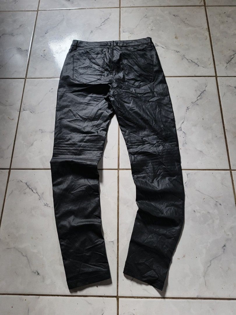 Leather biker pants (Category: Jeans) located in Manila. Submitted by vyre.archive (Listing ID 1419160581, Image 2). Description: 29/40/5.