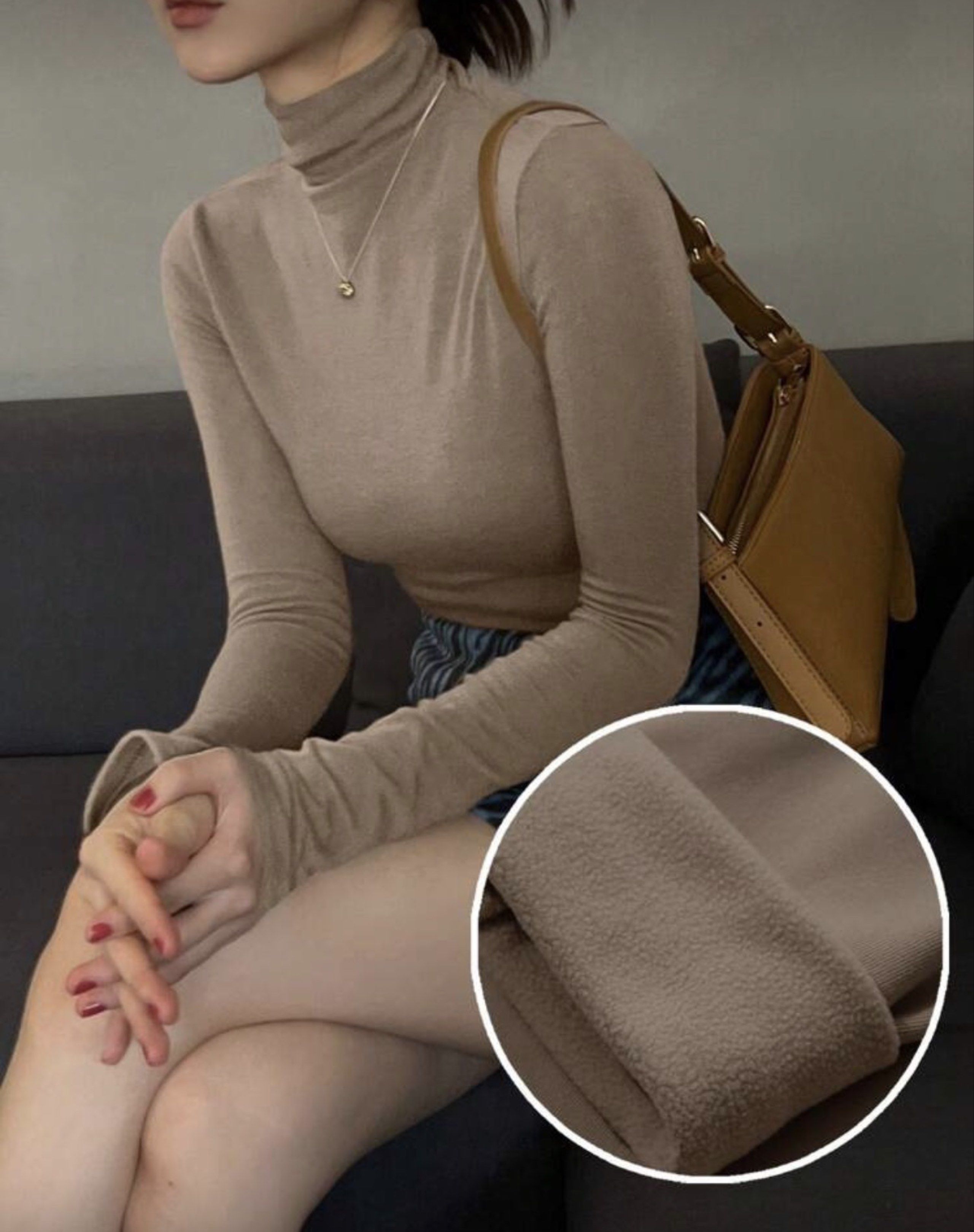 Long Sleeve Turtleneck Top Innerwear Winter (Category: Longsleeves) located in Manila. Submitted by _everythinguwant__ (Listing ID 1419147015, Image 1). Description: - Long-sleeved turtleneck top - Slim fit - Soft, textured fabric - Neutral color - Easy to pair with different bottoms - Perfect for layering or wearing alone.