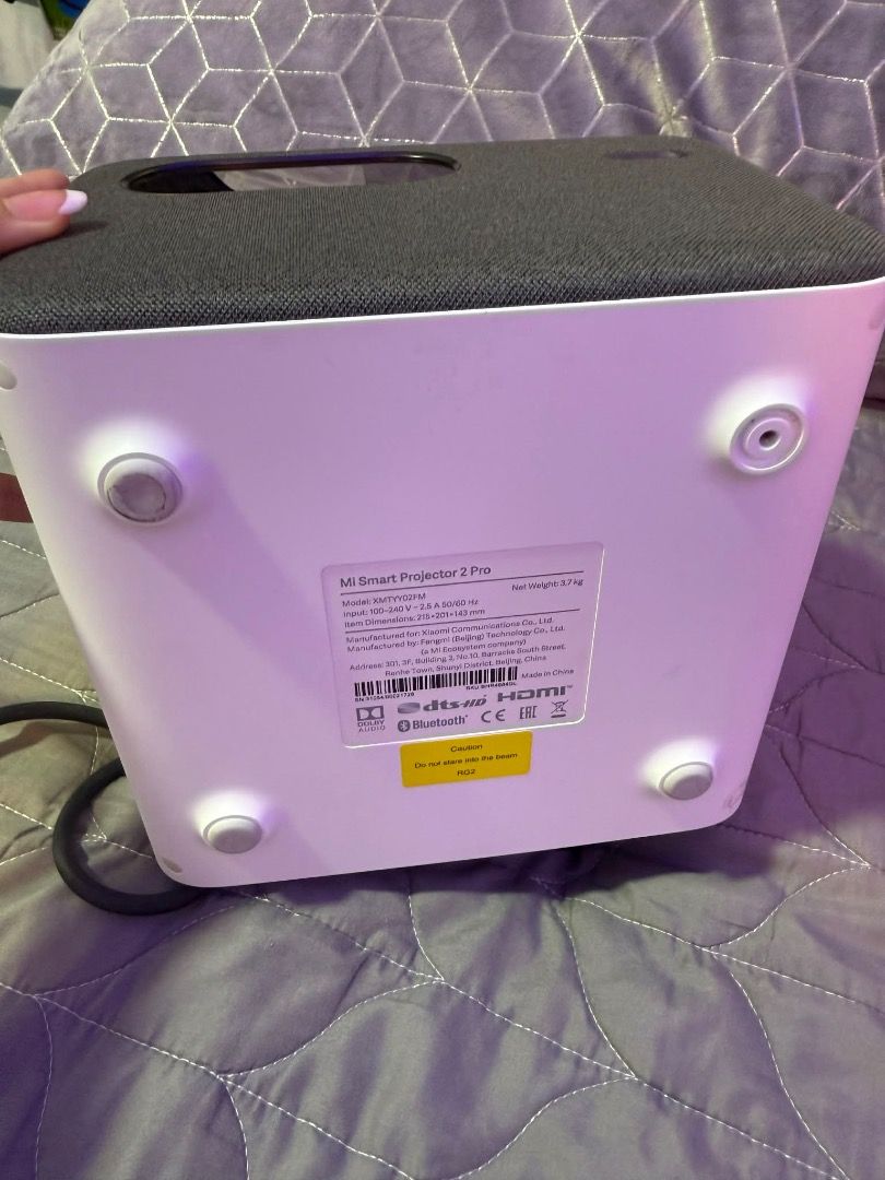 Mi Smart Projector 2 Pro (Category: Projectors) located in Caloocan City. Submitted by richiemain60233 (Listing ID 1419073007, Image 3). Description: PRICE IS STILL NEGOTIABLE!!! SF TO BE SHOULDERED BY THE BUYER 3 weeks old Mi Smart Projector 2 pro ( Gobal Version) Specifications: Size: Up to 200 inches display Display Type: LED Type projection (4 channel LED) 1300 lumens Up to 30000H Lifespan up to 10 years ( 8hrs/day) or up to 7 years (12hrs/da