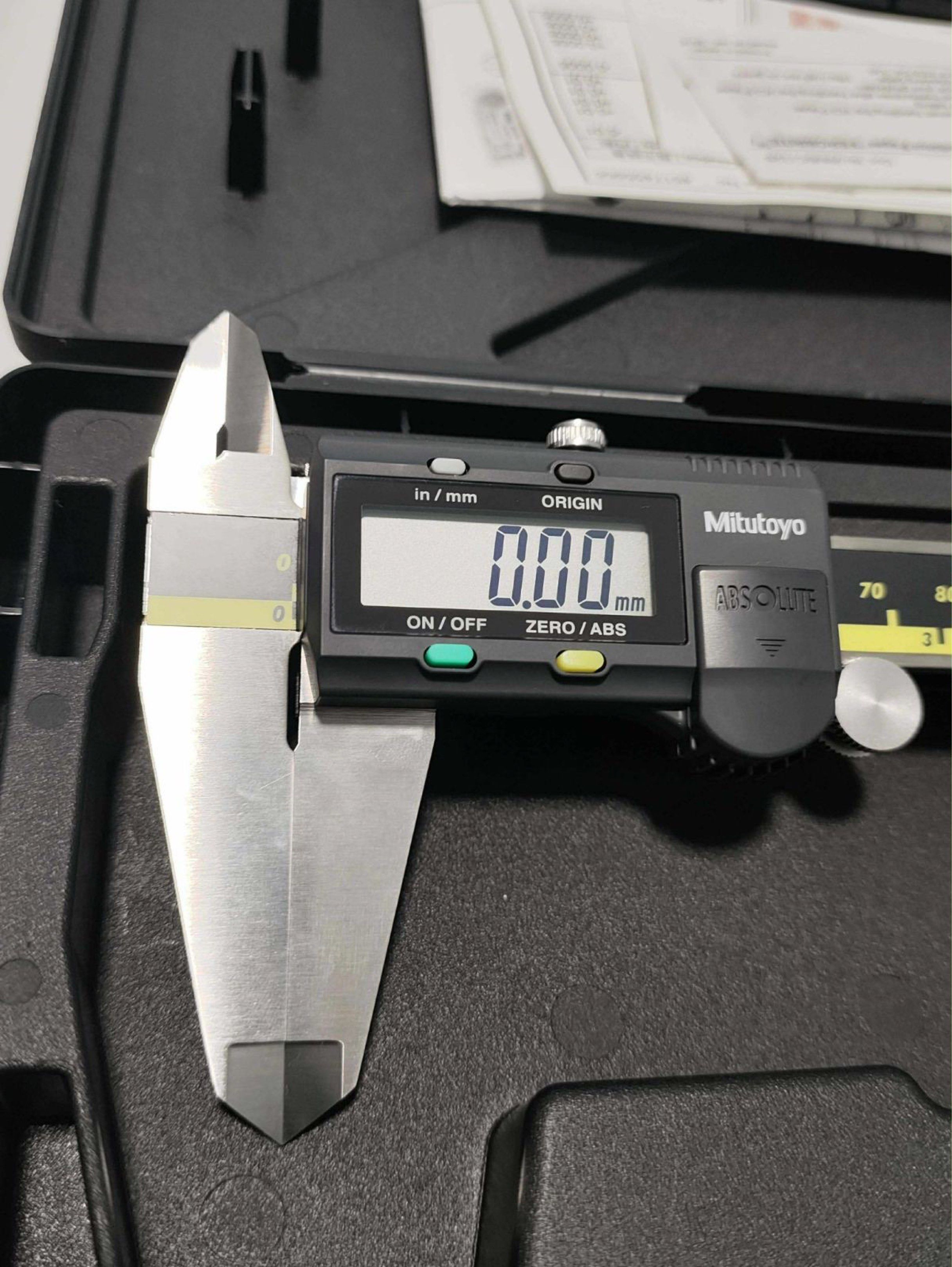 Mitutoyo Digital Caliper (Category: Construction Tools & Equipment) located in Taguig. Submitted by crlsrymnd (Listing ID 1419114486, Image 3). Description: Mitutoyo Digital Vernier Calipers BRAND NEW/ NEVER USED Model: CD-8”ASX (500-197-30) Retail Price:₱14k Selling Price:₱12k CD-6”ASX (500-196-30) Retail Price: ₱24k Selling Price: ₱15k Includes: Hard case, Manual, and Inspection Certificate, Battery Loc: Metro Manila Area.