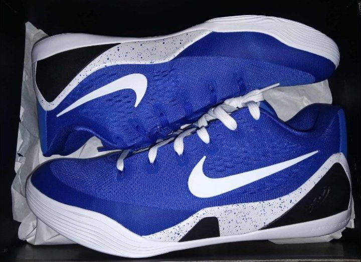 Nike Kobe 9 Low EM Protro Game Royal Size11 (Category: Sneakers) located in Manila. Submitted by wardrobepurgeph (Listing ID 1419153272, Image 1). Description: Kobe 9 Low EM Protro Game Royal Size 11 Worn only Once to check Fit Complete with Box Rfs: Unused and to Upgrade.