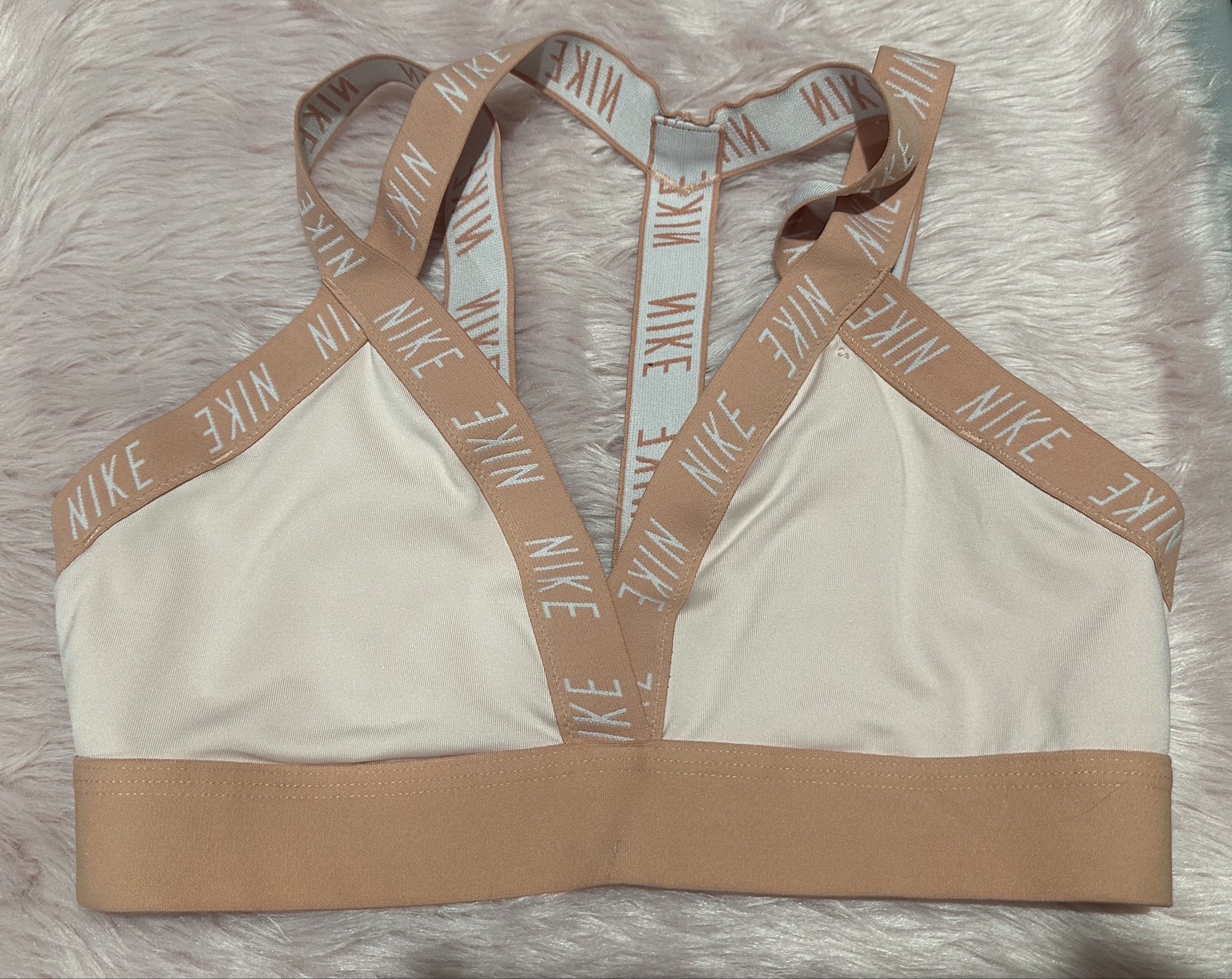 Nike Sports Bra (Category: Activewear) located in Caloocan City. Submitted by jiangshi (Listing ID 1419154364, Image 3). Description: Size: M Brand: Nike With pad slots (foam not included) Flaws: May butas sa side, pwede naman matahi. (Swipe for actual photos, tags and size) Location: North Caloocan MOD: Lalamove/ J&T (sf if within Metro Manila is P50) MOP: Gcash / BDO NOTES: Auto decline para sa offers na half agad ng price ng item. I give disco