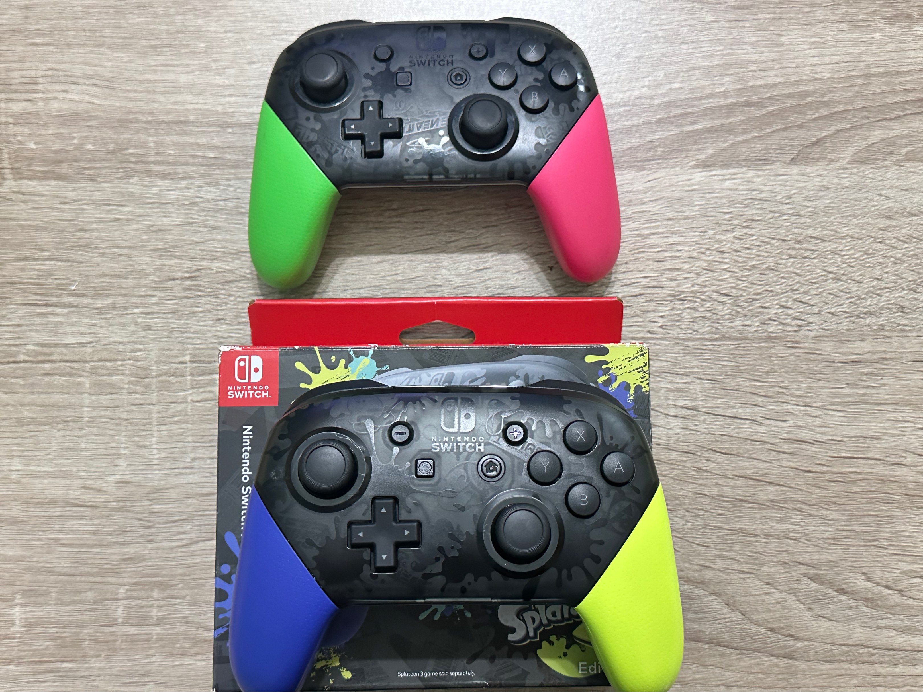 Pro Controller Splat Nintendo Switch Original Splatoon Pro Controller, Video Gaming, Gaming ...