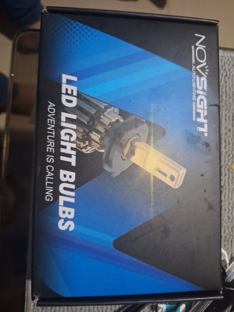 Novsight M30 Motorcycle LED Headlight Bulbs (Category: Lighting) located in Bacoor. Submitted by jay.jay33 (Listing ID 1419111835, Image 3). Description: For sale or swap Novsight halogen H7 72 watts 36 watts per bulb bought August 2025 remove from car Jan 2026 nabababaan ako sa watts 110 watts kasi total dapat sa sasakyan ko 5mos lang nagamit for swap sa wheelset mtb 29er add ako cash.