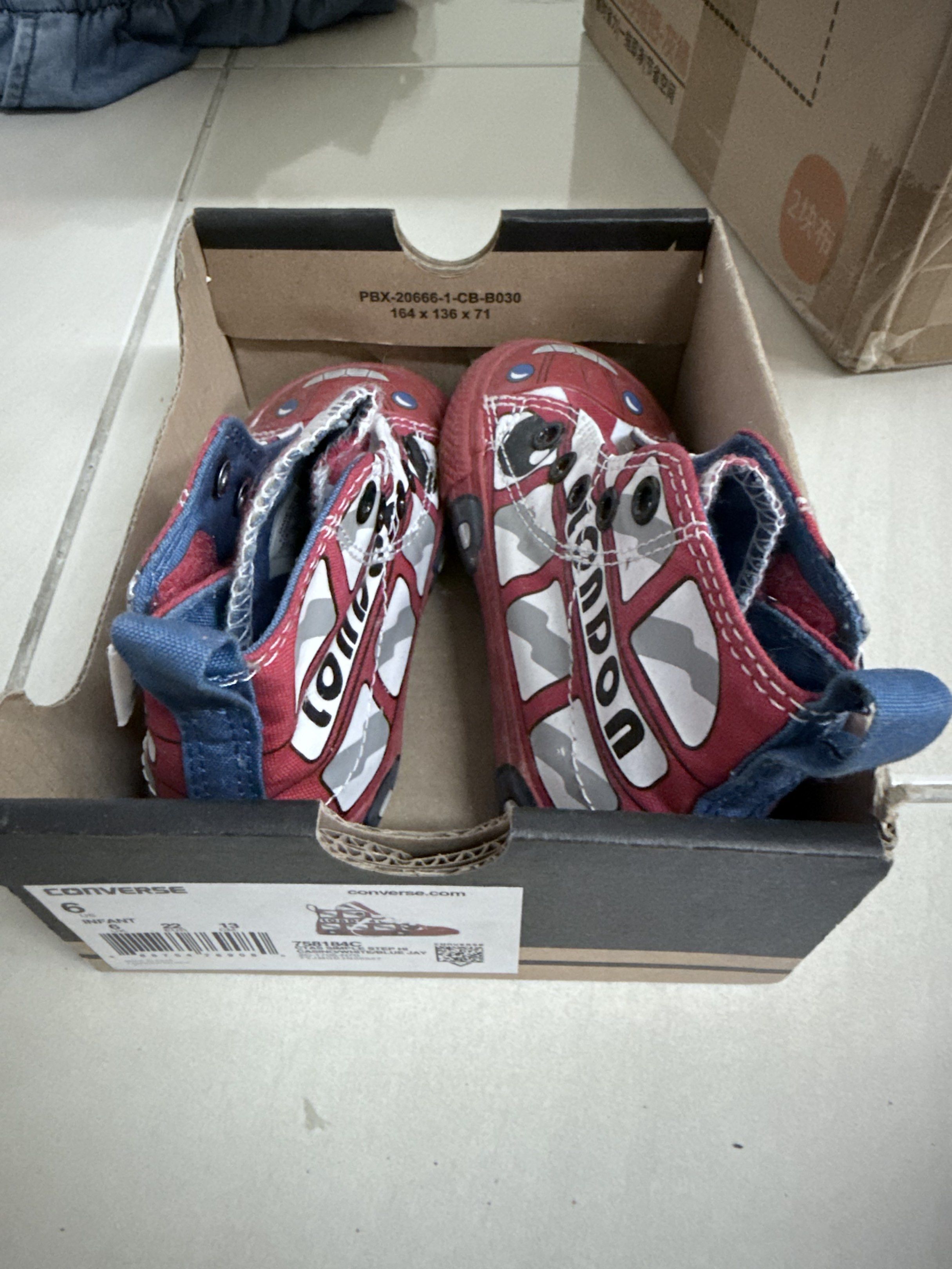 Original Converse CTAS Simple Step Hi London Bus, Babies & Kids, Babies ...