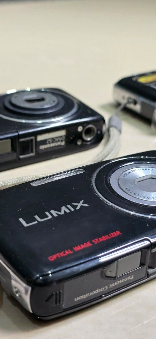 Panasonic Lumix Digital Camera (Untested Negotiable!!) (Category: Cameras) located in Pasig City. Submitted by da_stone (Listing ID 1419153135, Image 3). Description: - Panasonic Lumix digital camera - Features optical image stabilization - Black color - Includes wrist strap - Multiple units available - Find your way to test and repair - Disposing my units 300- 500 Each.