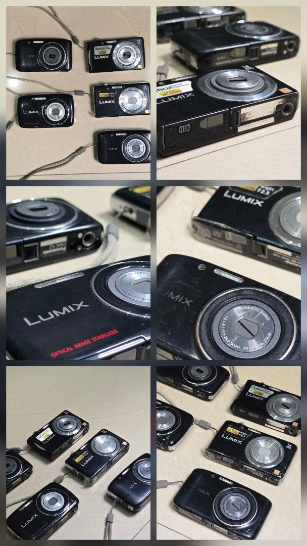 Panasonic Lumix Digital Camera (Untested Negotiable!!) (Category: Cameras) located in Pasig City. Submitted by da_stone (Listing ID 1419153135, Image 1). Description: - Panasonic Lumix digital camera - Features optical image stabilization - Black color - Includes wrist strap - Multiple units available - Find your way to test and repair - Disposing my units 300- 500 Each.