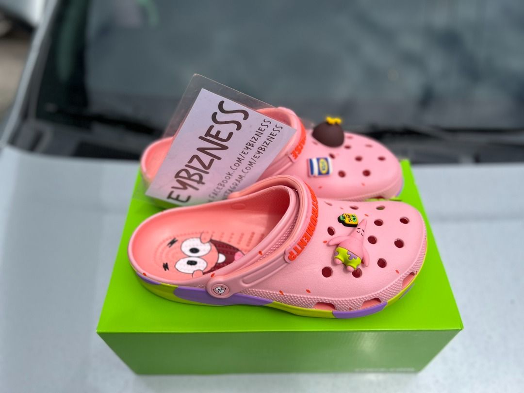 Patrick Star X Crocs Clogs, Men's Fashion, Footwear, Slippers & Slides ...