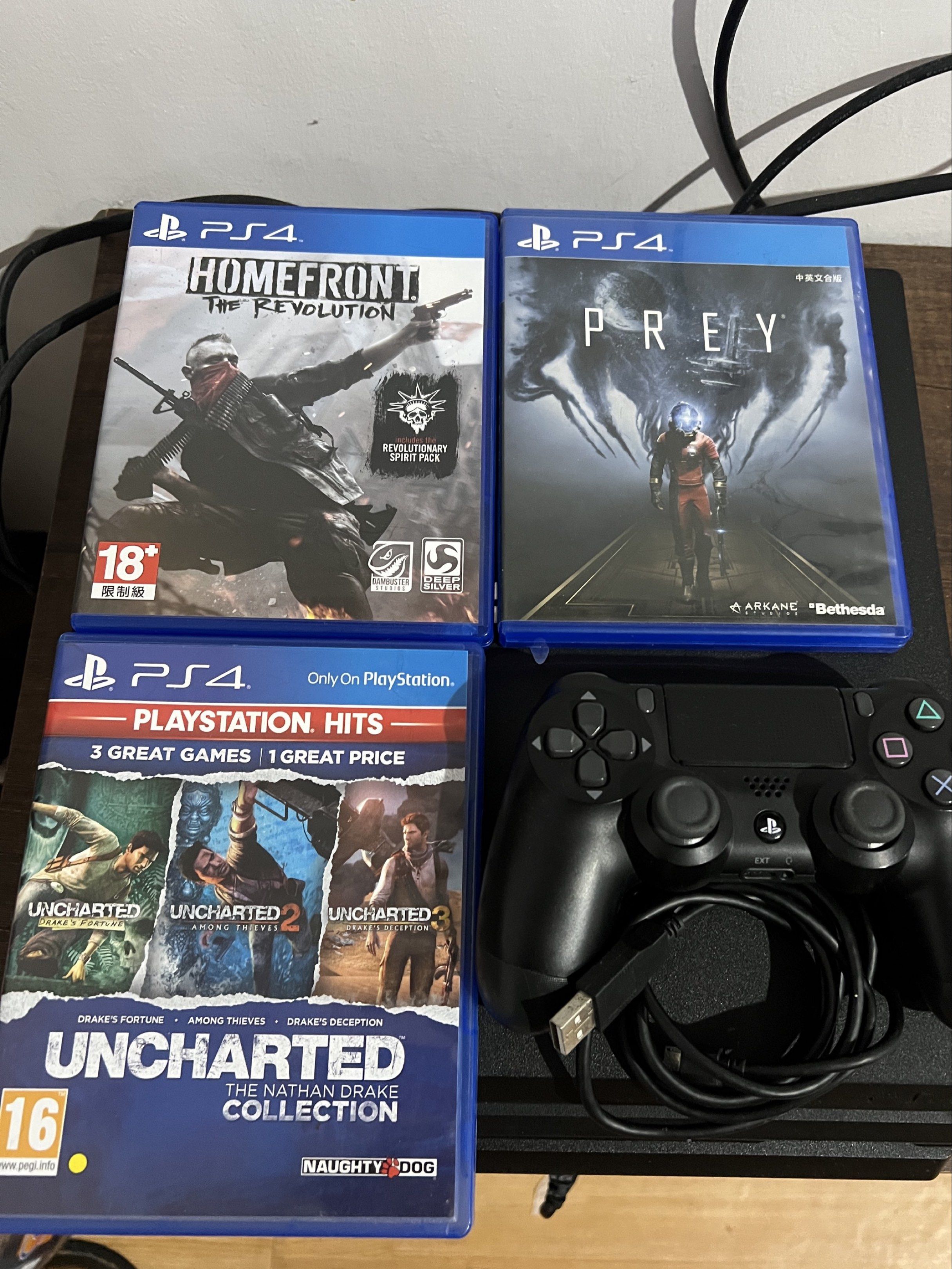 playstation 4 pro with games