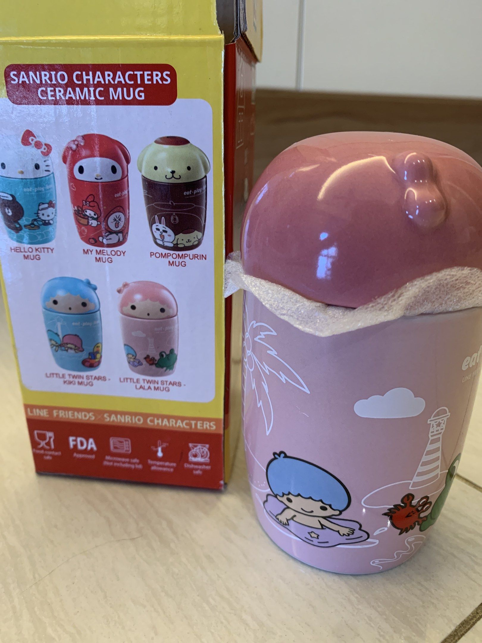 Sanrio Little Twin Stars Ceramic Mug444199589213655041