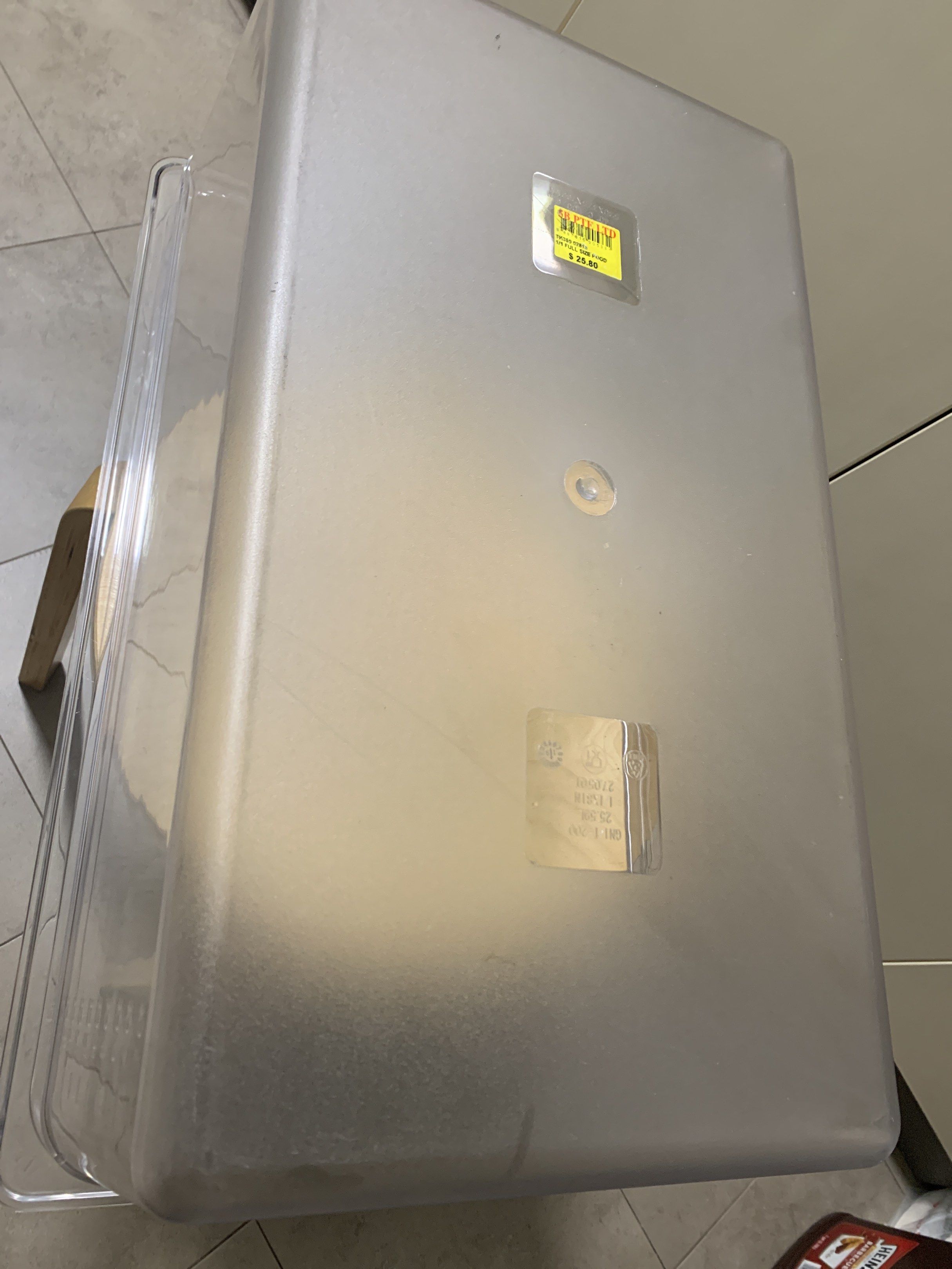 SB PTE LTD 1/1 Full Size Food Storage Container443959996623114241