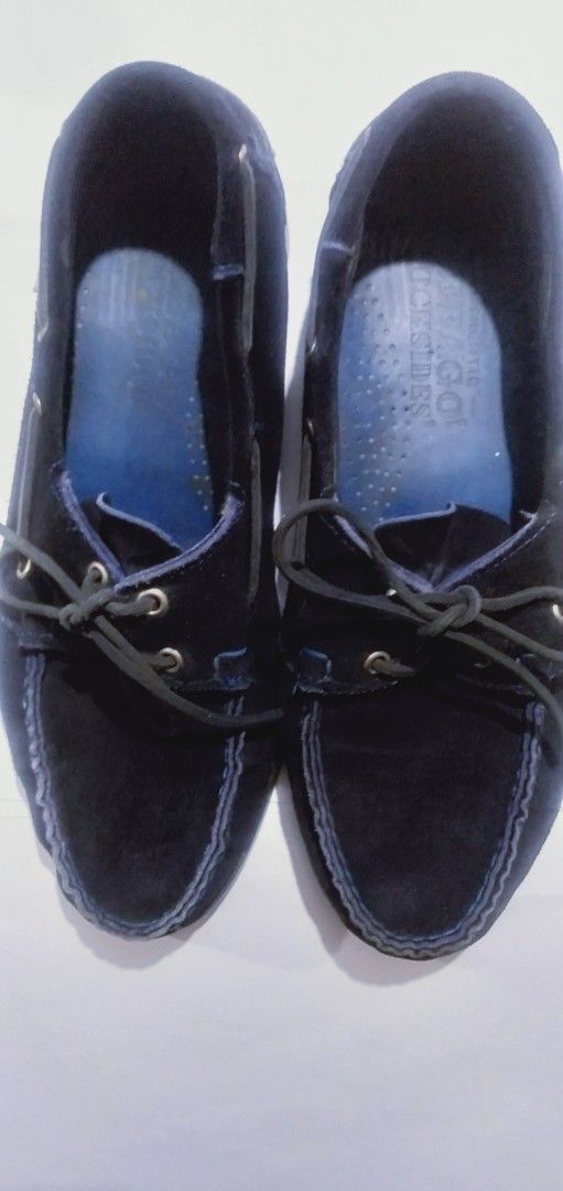 Sebago Boat Shoes - Navy Blue Suede (Category: Casual Shoes) located in Naga. Submitted by pec3c (Listing ID 1419084336, Image 3). Description: - Sebago boat shoes - Color: Navy blue - Suede - Size: US 10, EUR 44, UK 9.5 - Classic boat shoe design - Features laces and non-slip sole - Blue insole - Stitched upper - Well-maintained condition.