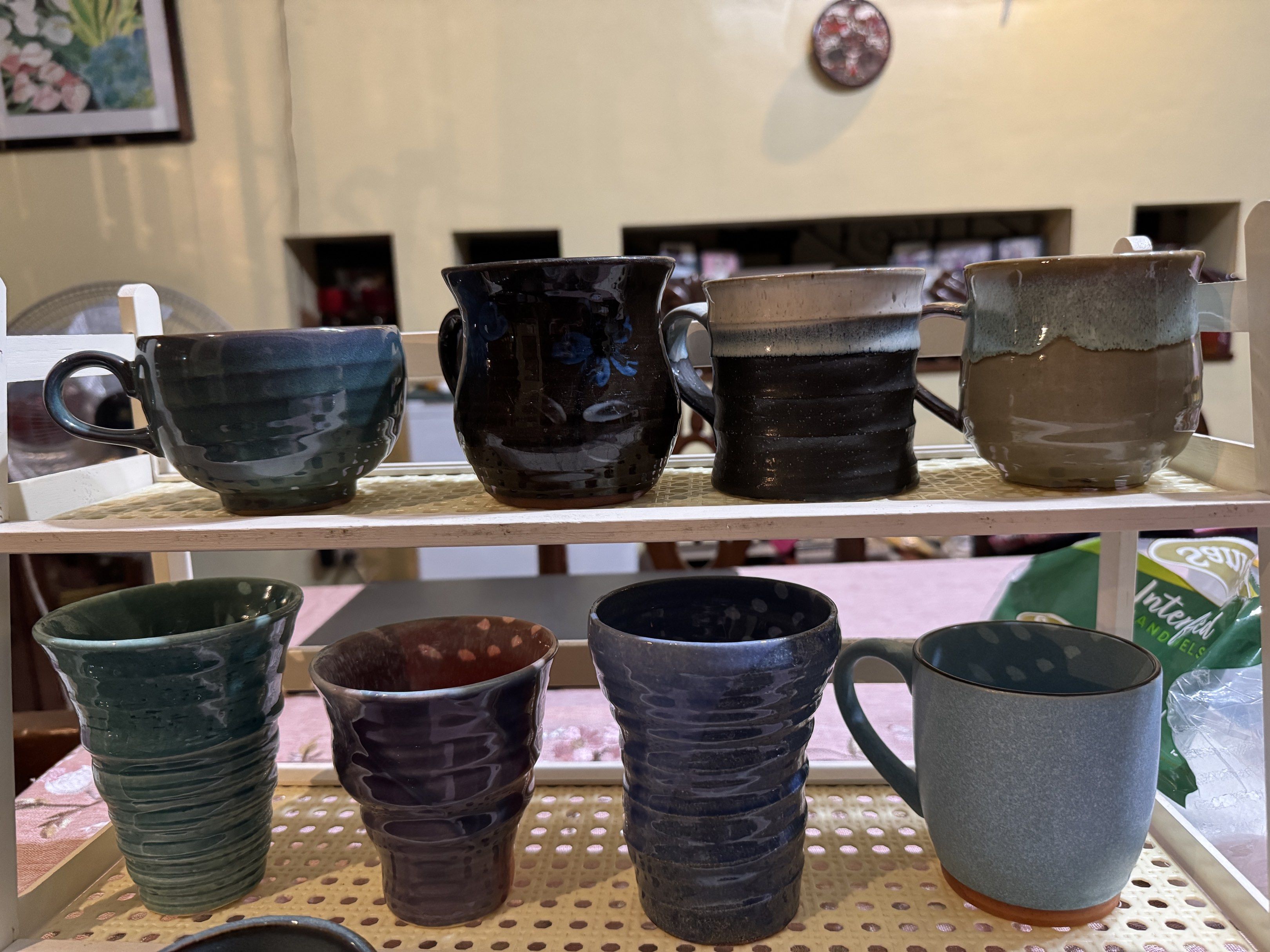 Stoneware mugs and cups (Category: Coffee & Tea Tableware) located in Mandaluyong City. Submitted by curated_bellas (Listing ID 1419077444, Image 2). Description: Please message for more photos IG: thclaycorner.mnl.