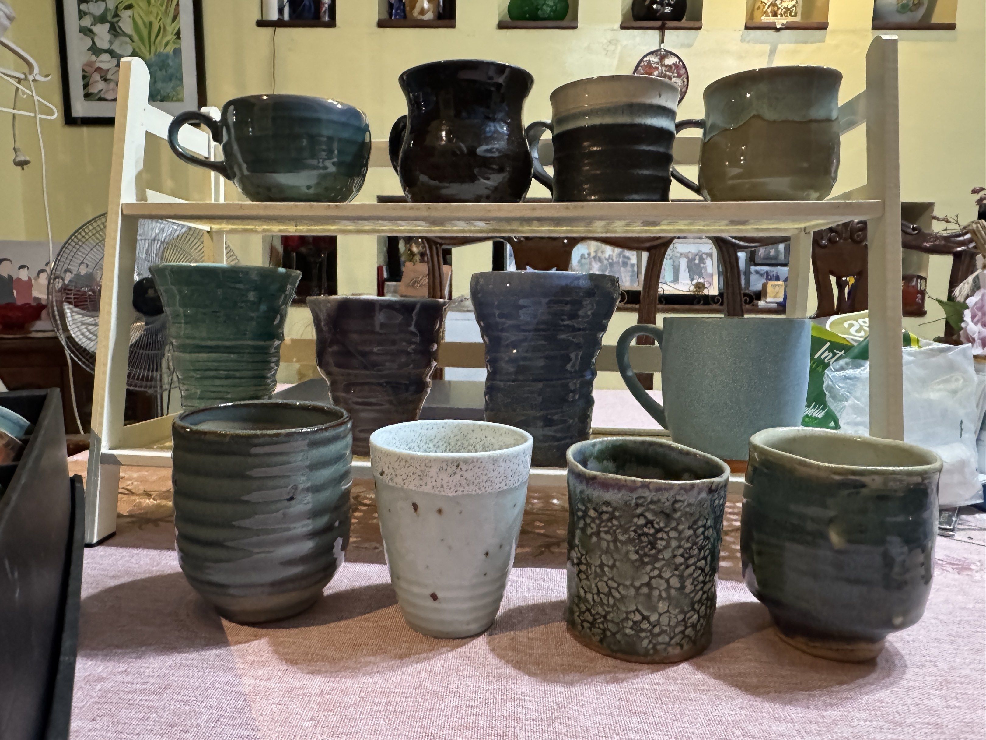 Stoneware mugs and cups (Category: Coffee & Tea Tableware) located in Mandaluyong City. Submitted by curated_bellas (Listing ID 1419077444, Image 1). Description: Please message for more photos IG: thclaycorner.mnl.
