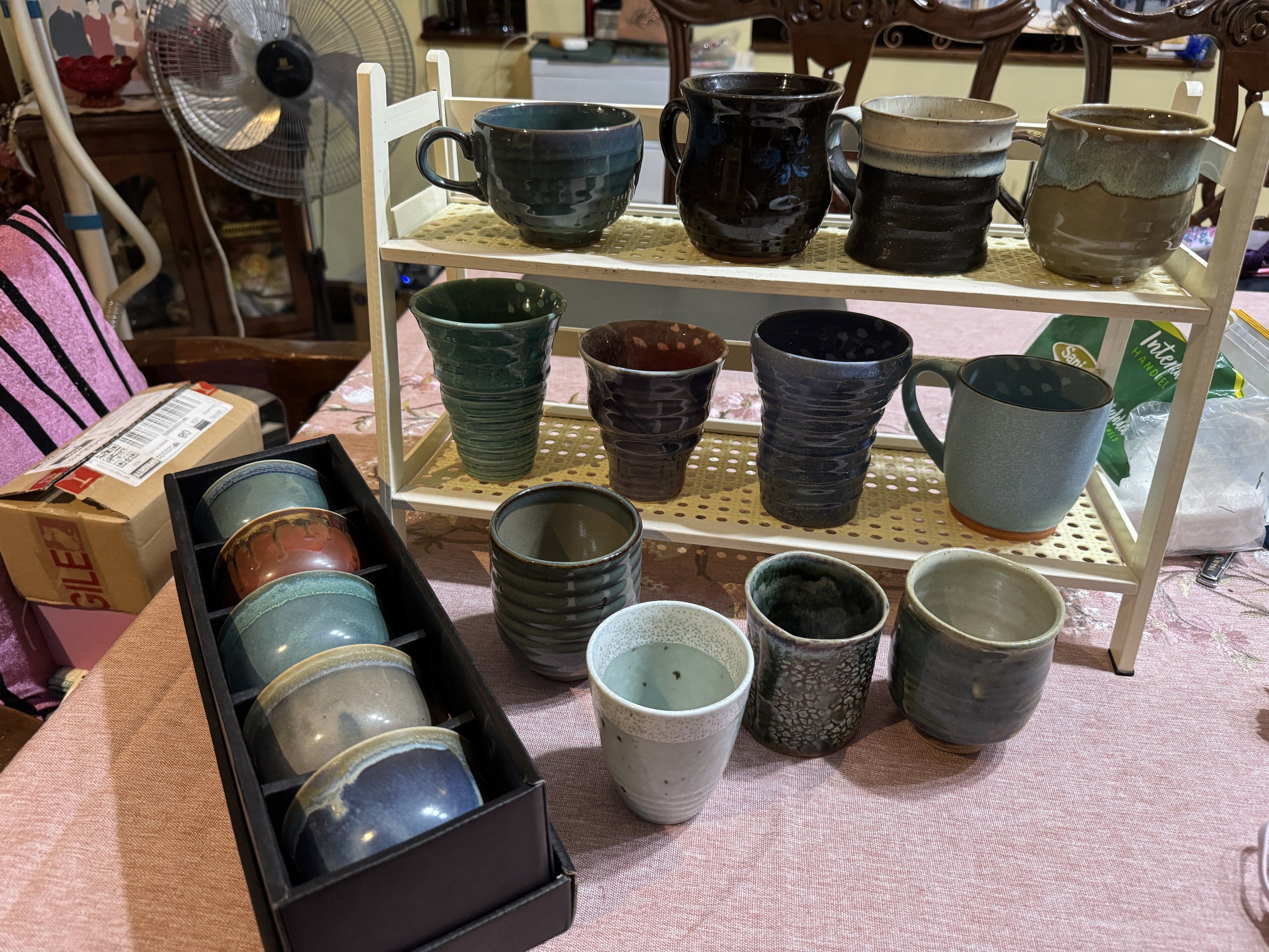 Stoneware mugs and cups (Category: Coffee & Tea Tableware) located in Mandaluyong City. Submitted by curated_bellas (Listing ID 1419077444, Image 3). Description: Please message for more photos IG: thclaycorner.mnl.