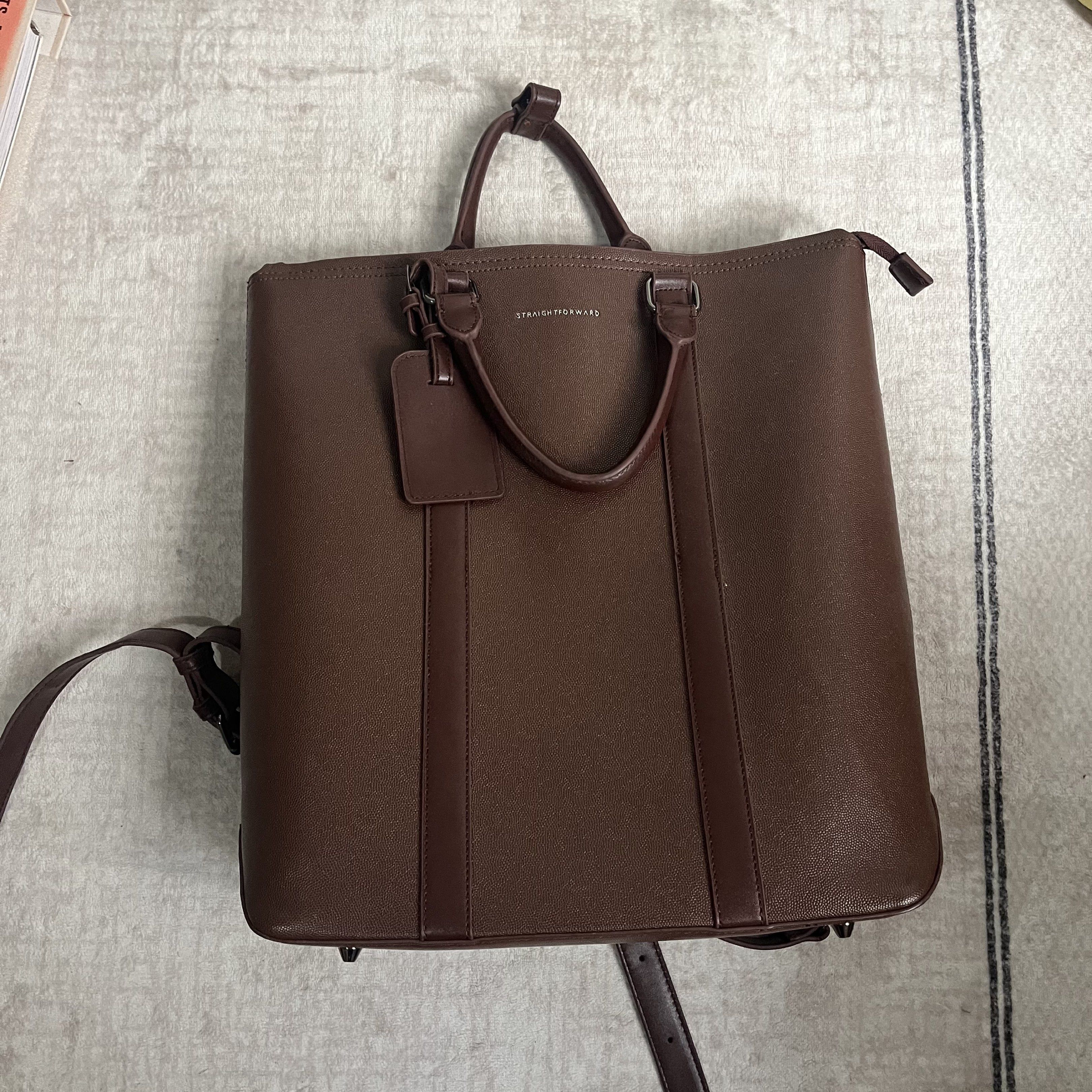 Straightforward Brown Backpack (Category: Backpacks) located in Kawit. Submitted by akcmrc (Listing ID 1419087586, Image 1). Description: 📍Kawit, Cavite ❕SHIPPING EVERY WEEKEND❕ ✨see pics for measurements ✨small chips ng leather see photos.