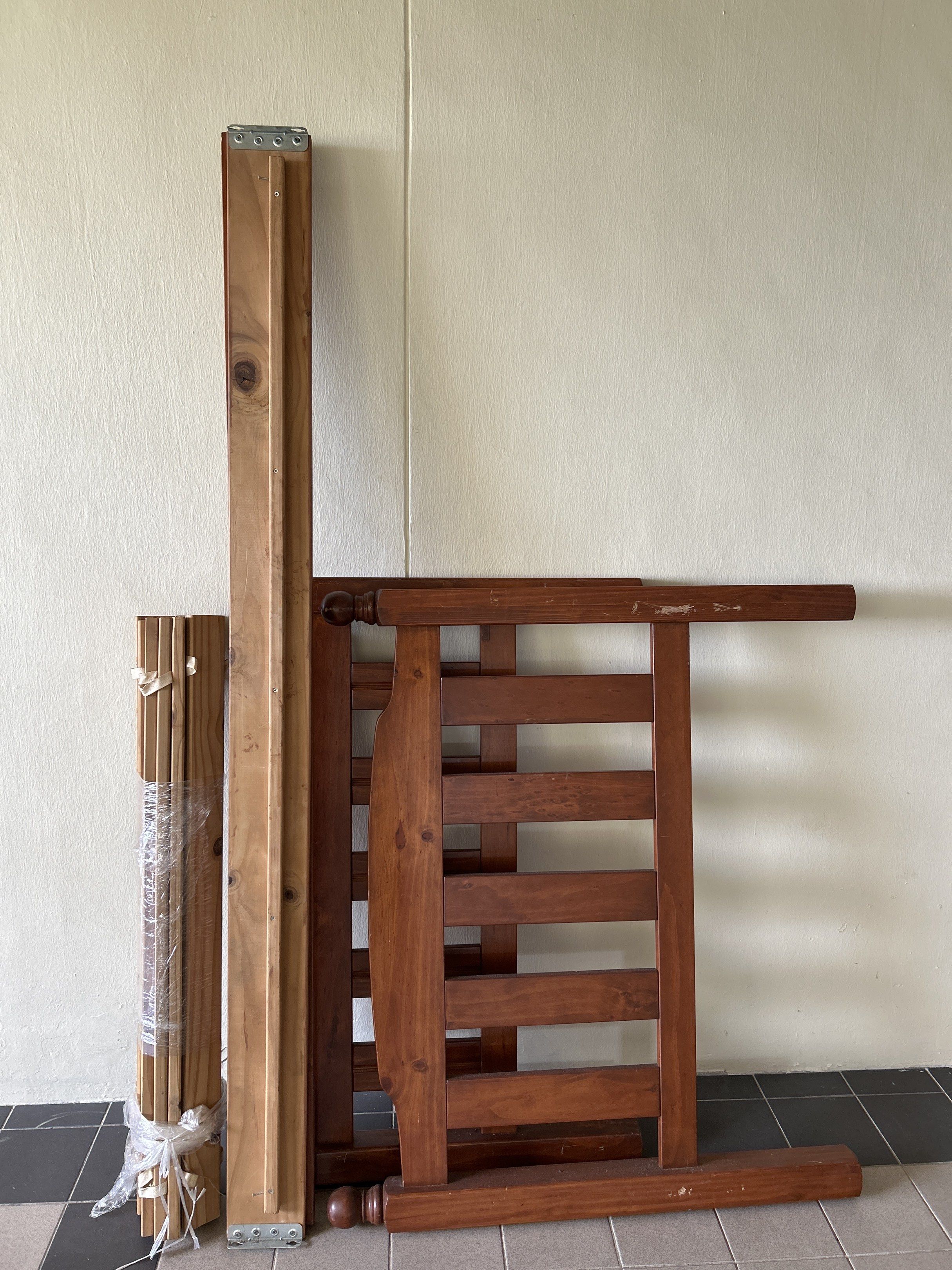 Super Single Wooden Bed Frame - Solid Wood