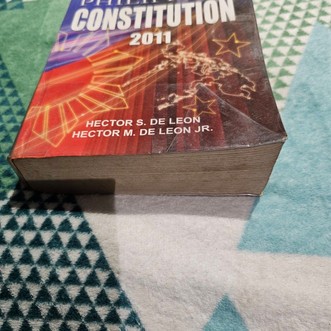 Textbook on Philippine Constitution 2011 Hector De Leon (Category: Textbooks) located in Quezon City. Submitted by serefrenpaz (Listing ID 1419173793, Image 2). Description: Good Day Buyers! 💖💖💖Here are the PAYMENT payment options 💖💖💖 ✨1. GCash - 09164862096 ✨2. Bank Deposit - BPI, BDO, Unionbank, Landbank, Palawan, Cebuana ✨3. Paypal for international buyers 💕💕💕Meet Up Options💕💕💕 ✨1. McDo Kamias Quezon City ✨2. Jolibee Anonas Kamias 