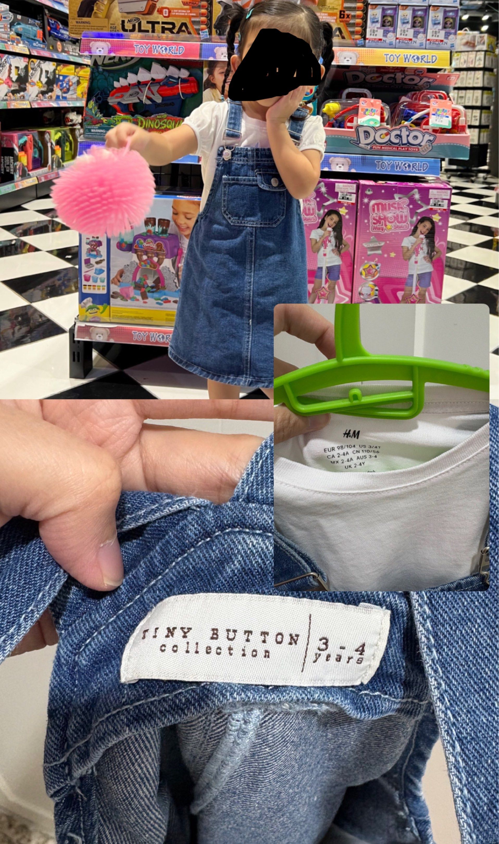 Tiny button (Category: Babies & Kids Fashion) located in Johor Bahru. Submitted by nurmiqayla (Listing ID 1419022354, Image 1). Description: One set Size ( 3-4y ) .