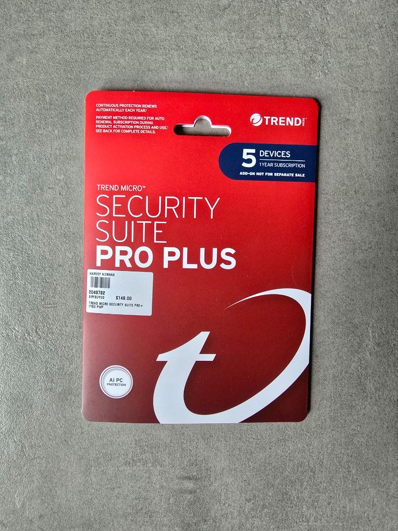 Trend Micro Security Suite Pro Plus - 5 Devices444127672932782080