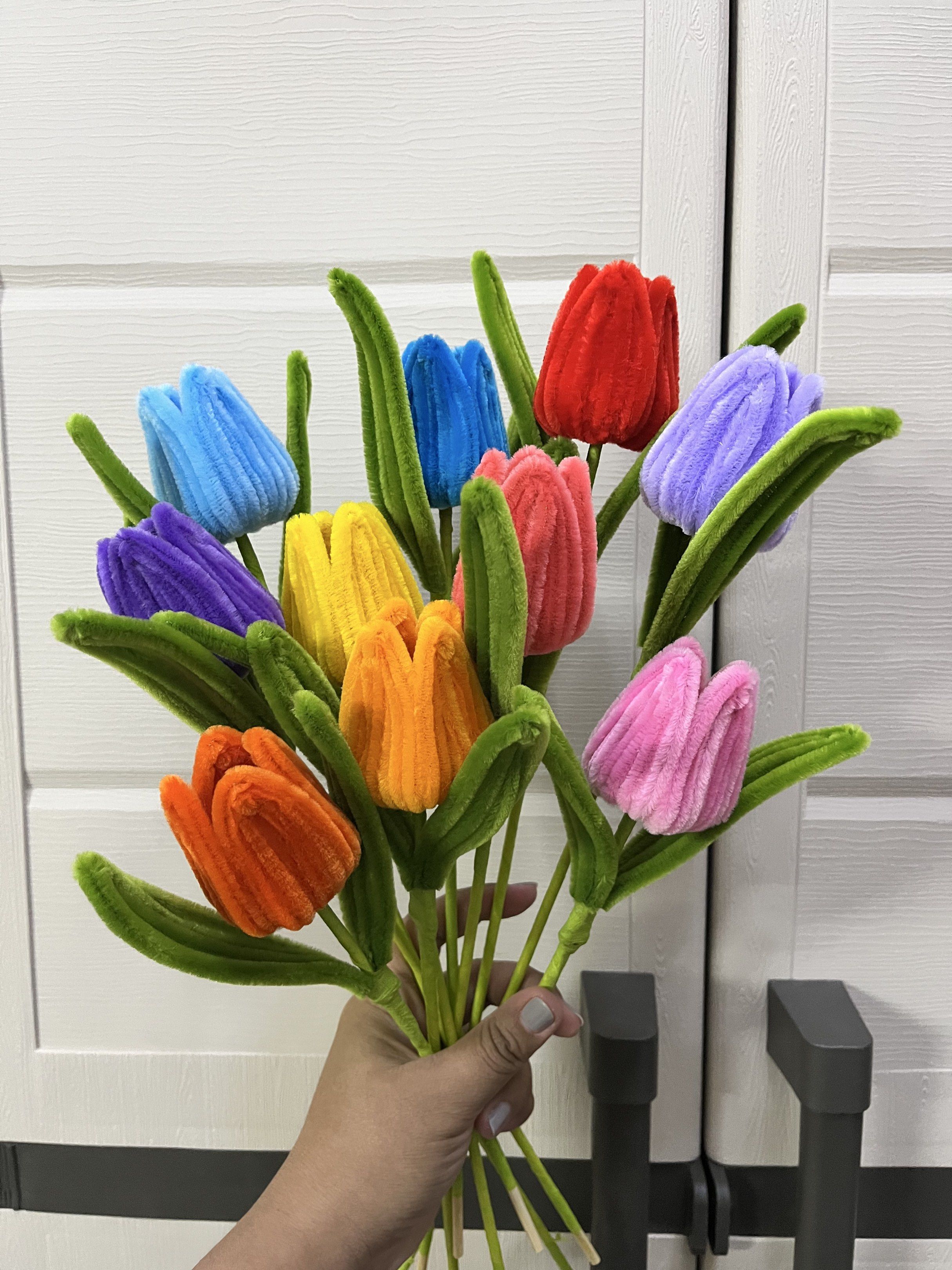 Tulips Flower Fuzzy wire💐 (Category: Flowers & Bouquets) located in Mandaluyong City. Submitted by beebloomsbyfrancia (Listing ID 1350710395, Image 2). Description: Hand made Tulips flower fuzzy wire Open for resellers Tulips only - ₱30 each minimum of 10-15pcs. .