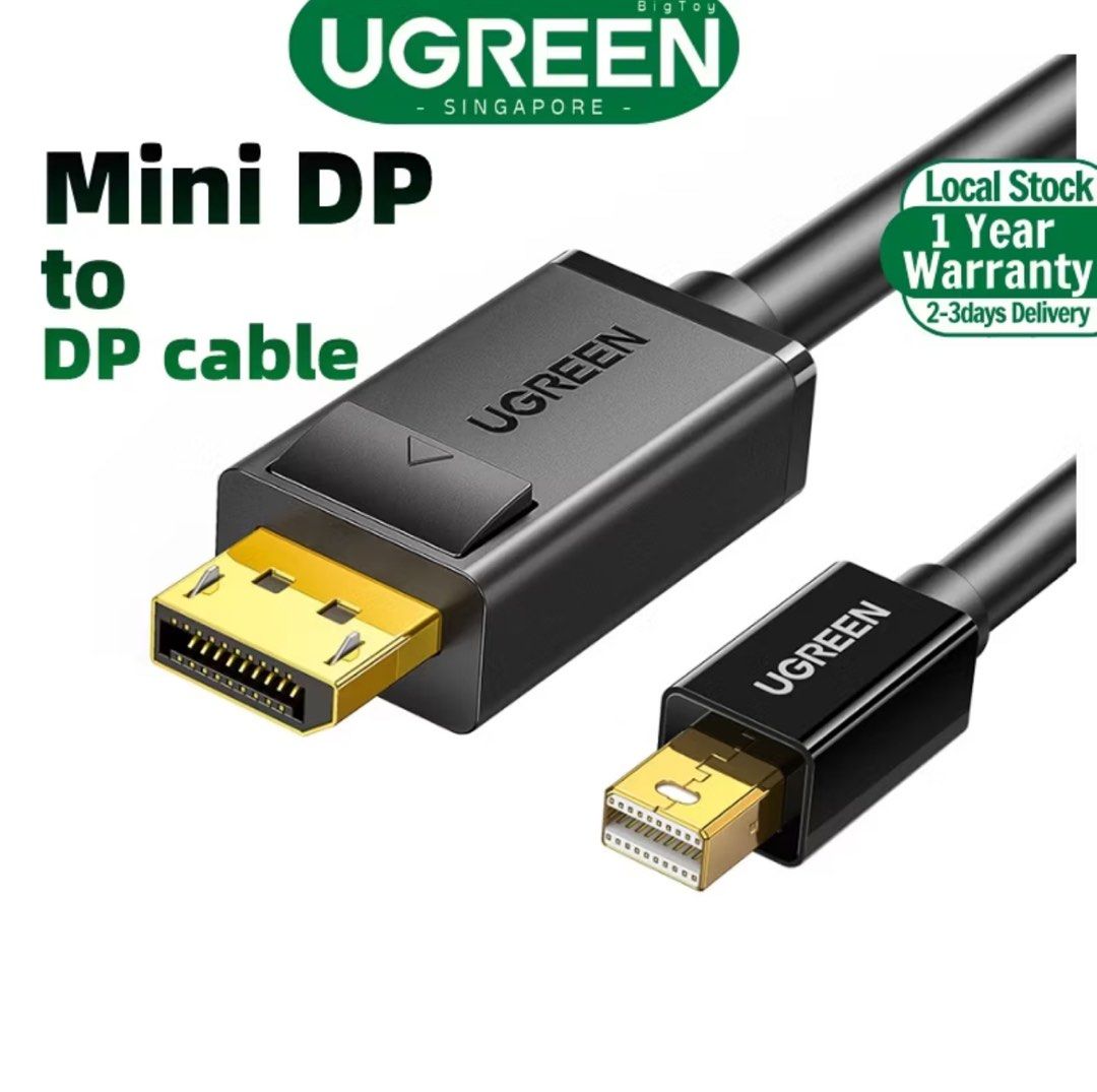 Ugreen Mini DP to DP Cable, Computers & Tech, Parts & Accessories ...