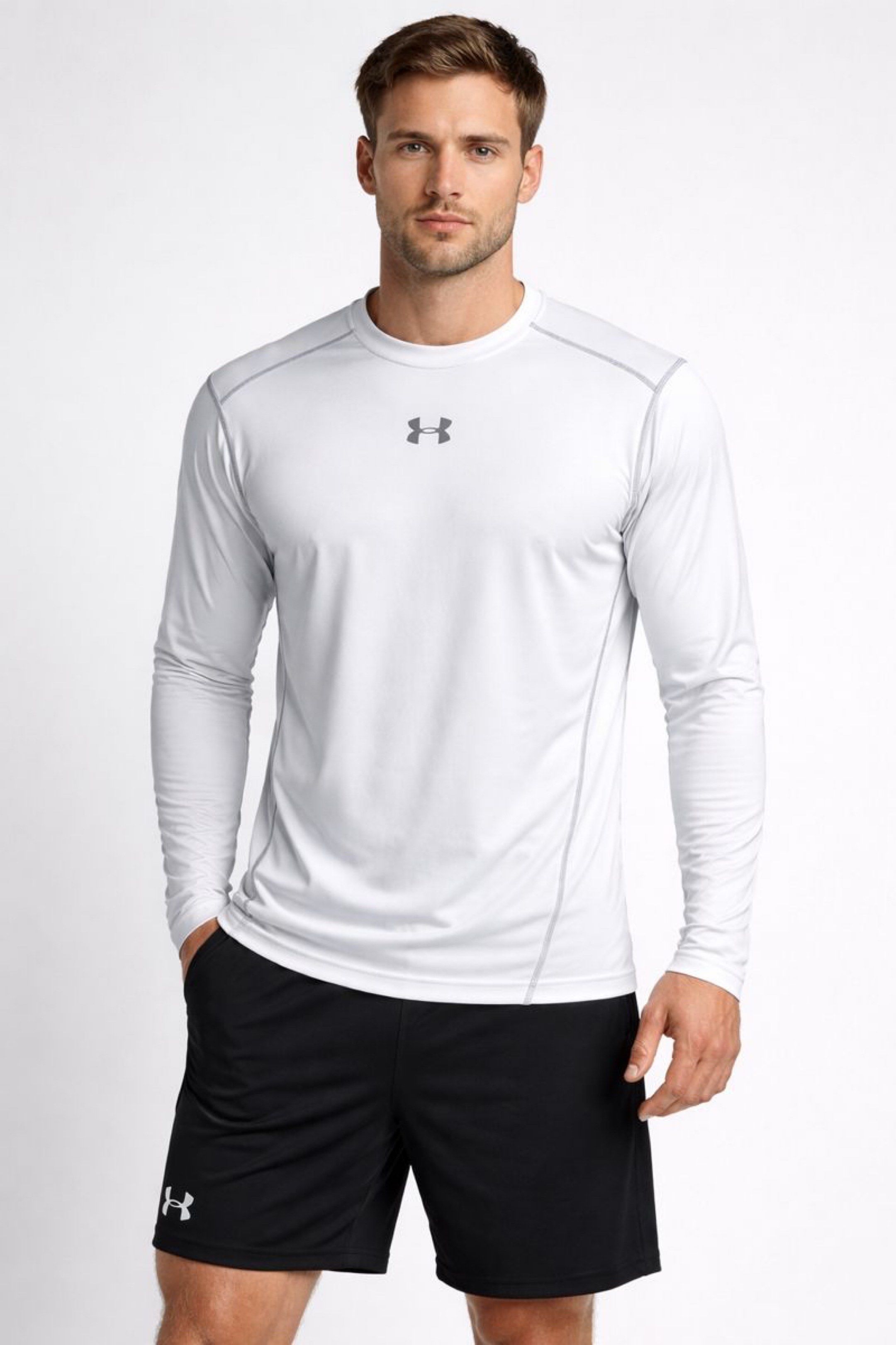 Under armour compression ls (Category: Activewear) located in Liliw. Submitted by luxfinds2019 (Listing ID 1418984476, Image 1). Description: UA compression longsleeve! 550 shipped White Fits medium 19by28 Asnew 💯 No issue Loc laguna Pm.