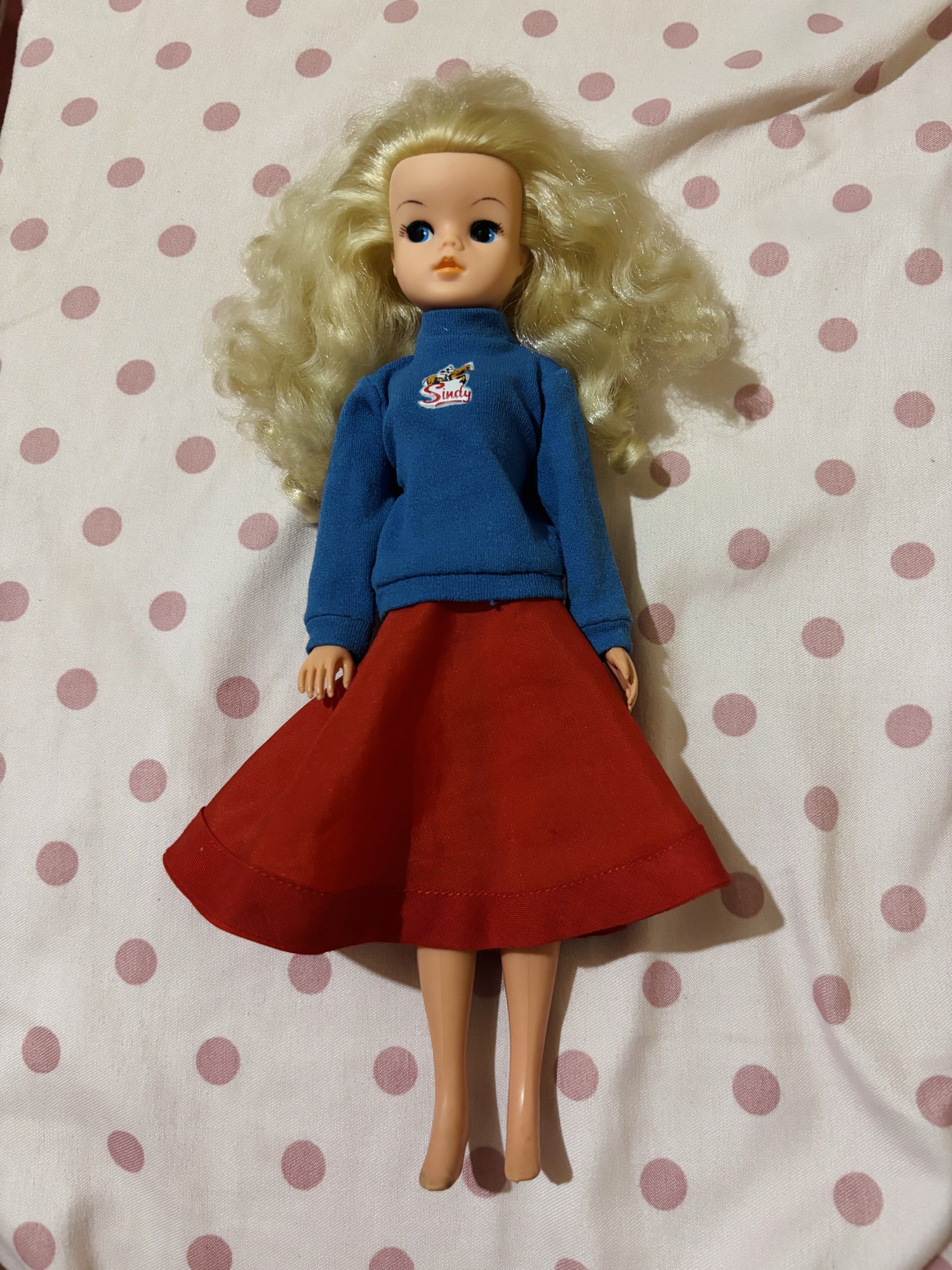 Vintage Pedigree Sindy doll (Category: Kids Toys) located in Legazpi City. Submitted by pink_moonlight (Listing ID 1419189787, Image 1). Description: May ink stains sa paa as you can see in the photos. Rooted lashes.