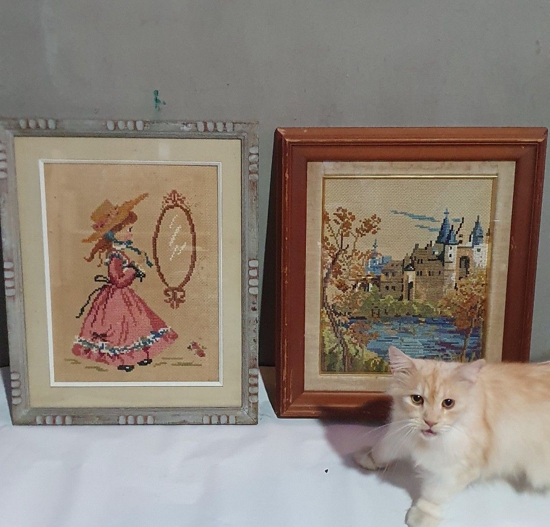 Wall Decor Frames Vibtage Embroidery Cross Stich Japan (Category: Wall Decor) located in Manila. Submitted by luckyzen8 (Listing ID 1418990861, Image 2). Description: Pili lang po Mura lang For pick up/Lalamove Pin : Molave Art Gallery Nova Homes, Novaliches QC "Art is to console those who are broken by life". -Vincent.
