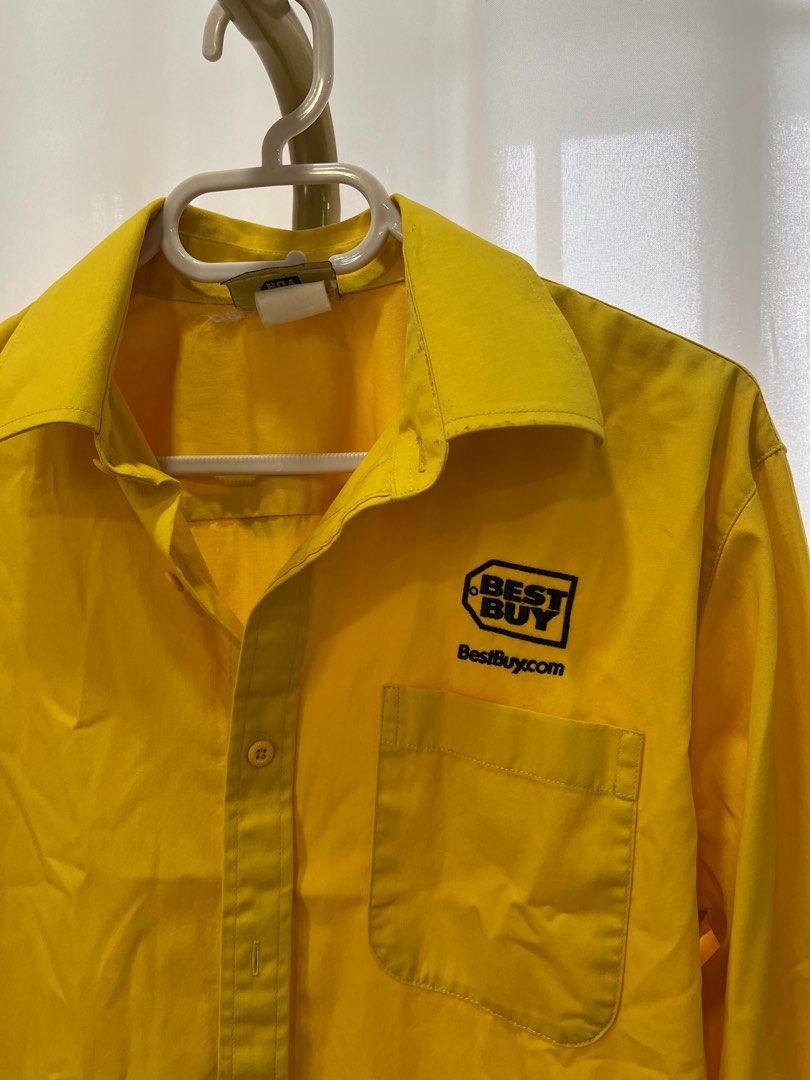 Yellow Best Buy Buttondown Polo Top (Category: Longsleeves) located in Batangas. Submitted by bnpm42 (Listing ID 1419084883, Image 2). Description: what a cool and unique piece! 🌟 fits S-M.